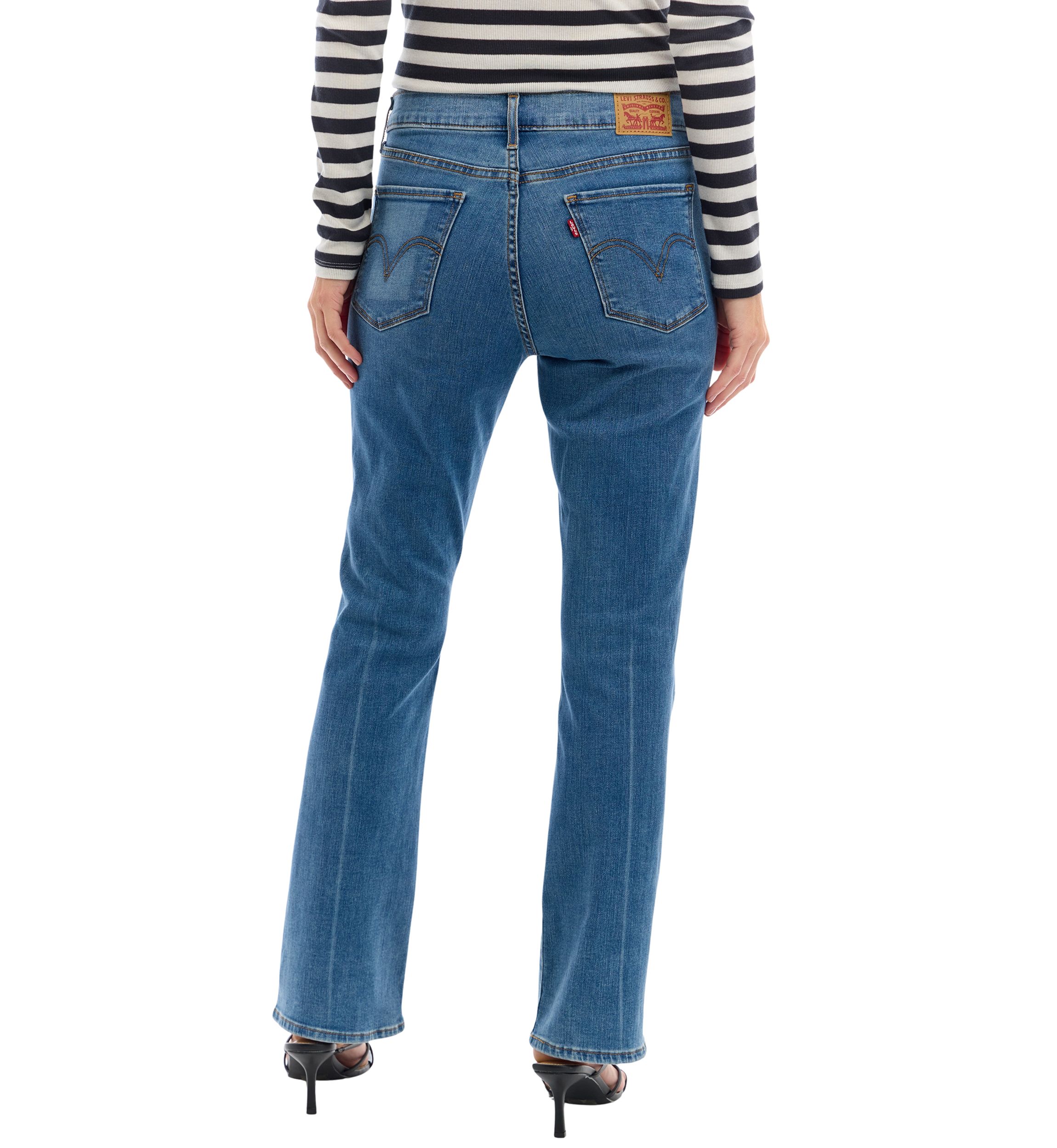 Womens Classic Bootcut Rare Form Denim Jeans
