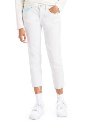 all white levis pants