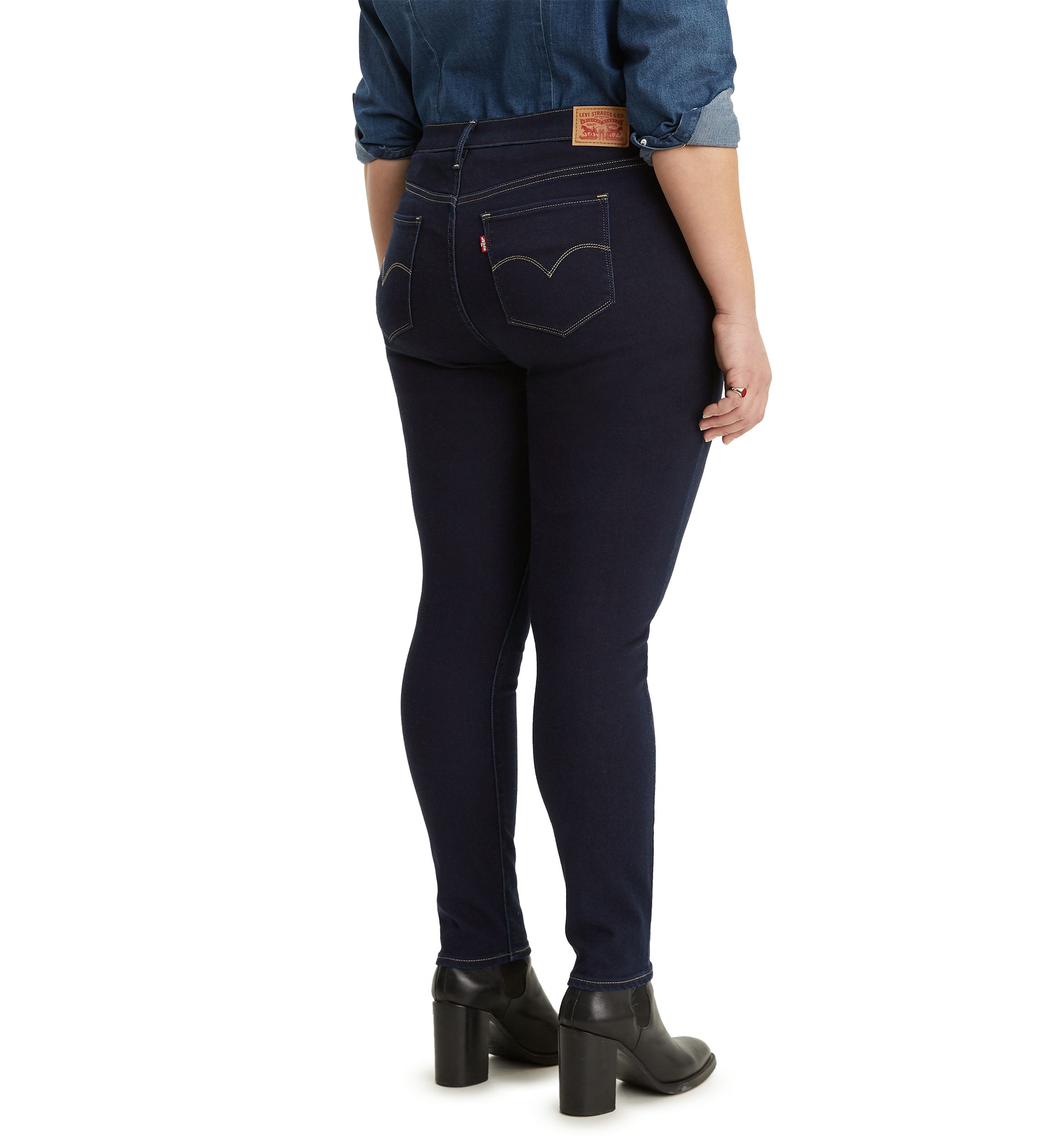 Plus Size High Rise Skinny Indigo Atlas Jeans