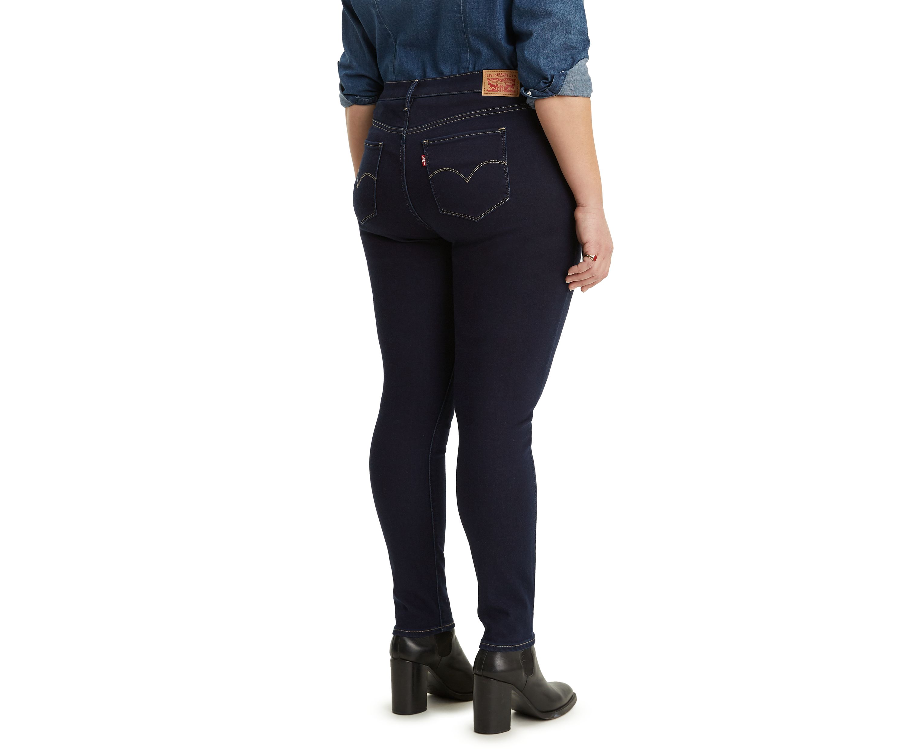 Plus Size High Rise Skinny Indigo Atlas Jeans