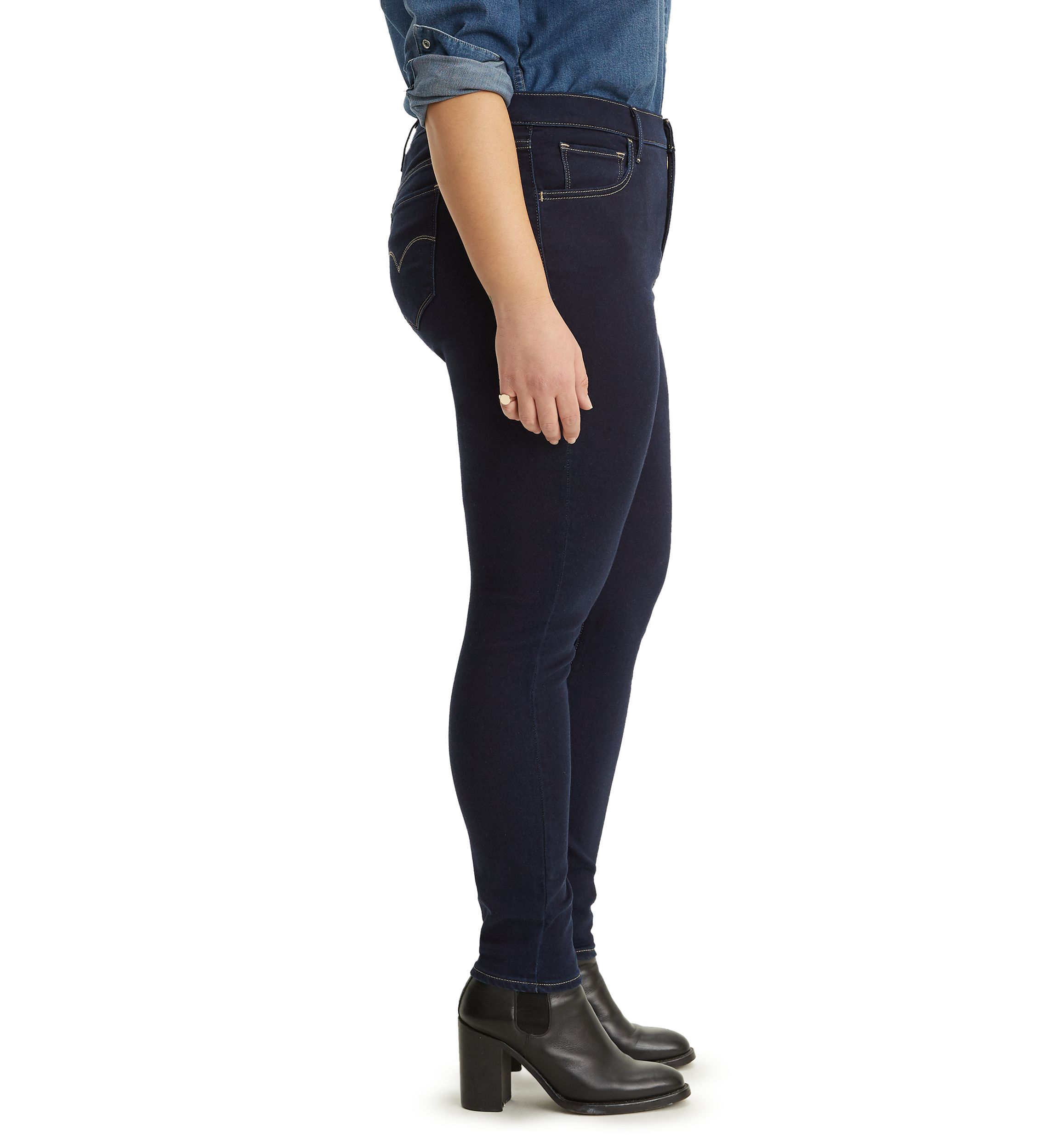 Plus Size High Rise Skinny Indigo Atlas Jeans