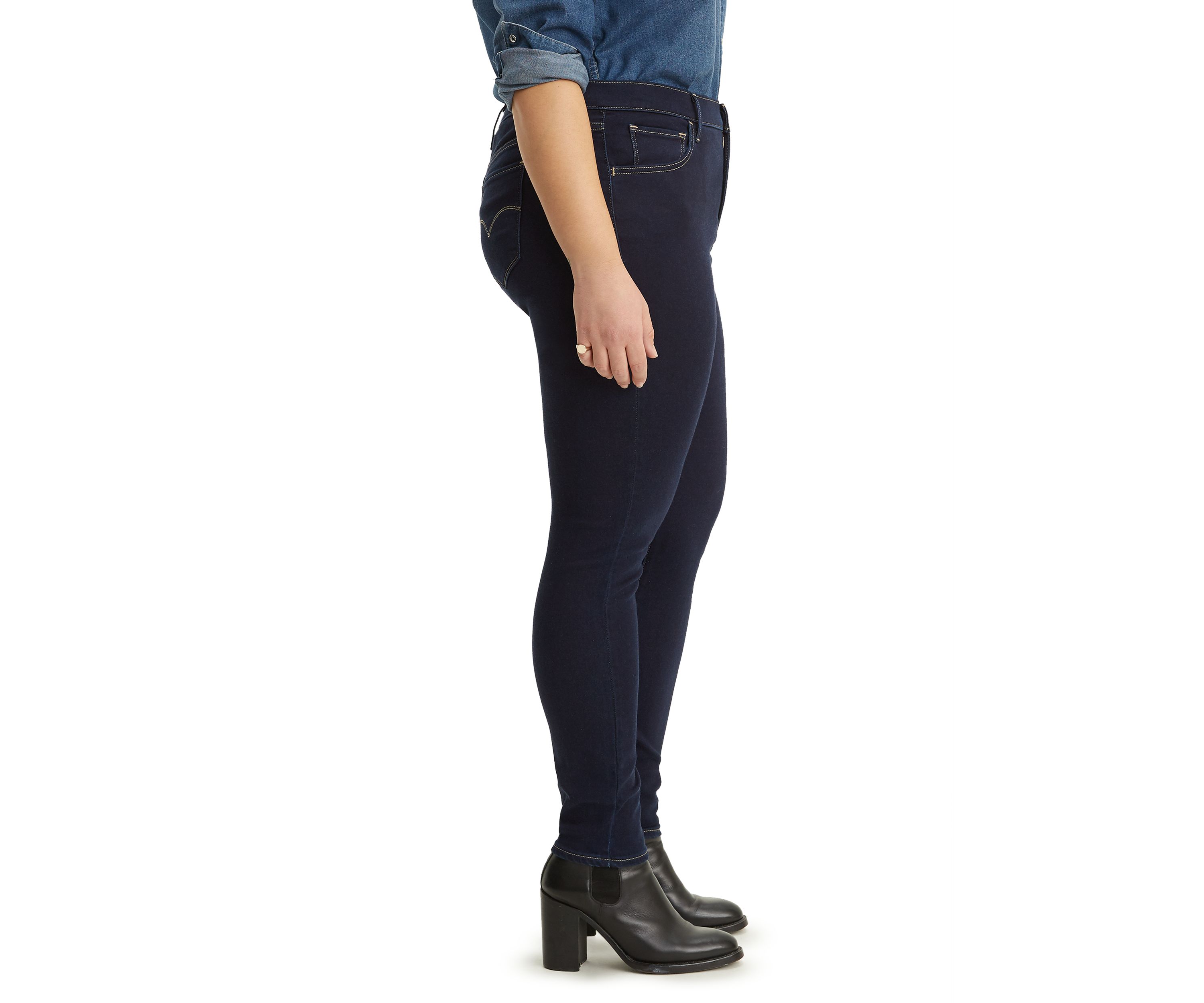 Plus Size High Rise Skinny Indigo Atlas Jeans