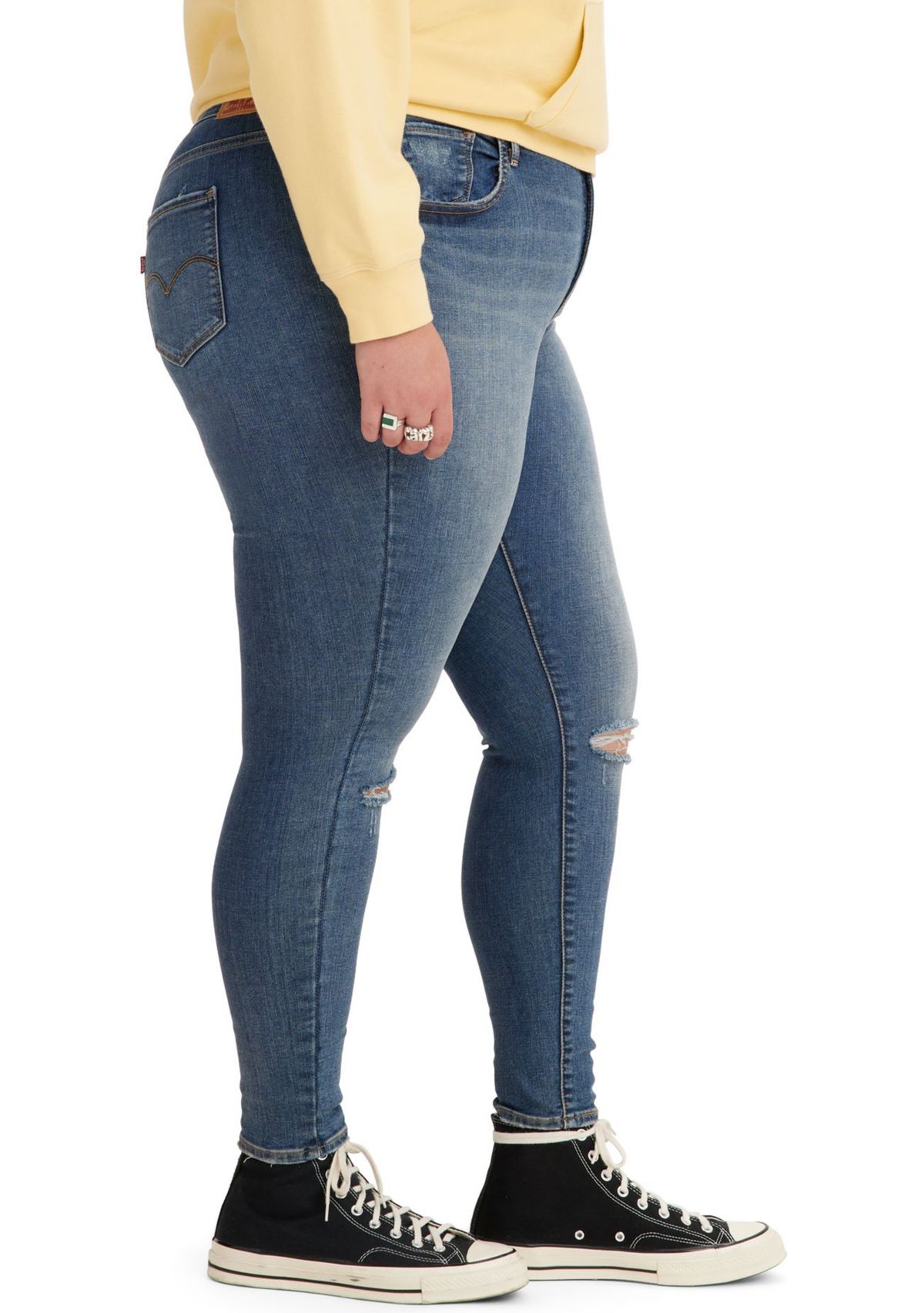 Plus Size High Rise Super Skinny Jeans