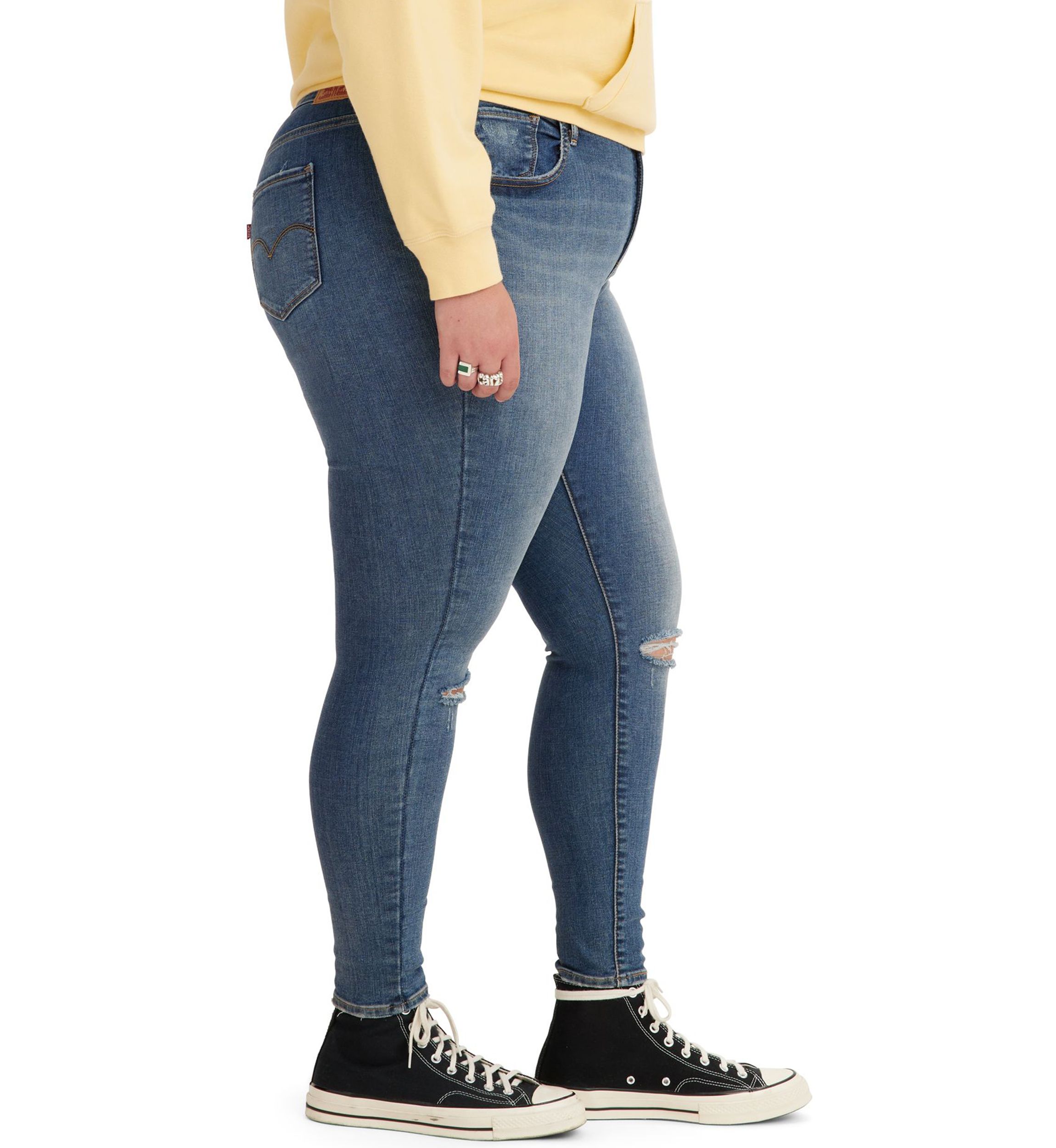 Plus Size High Rise Super Skinny Jeans