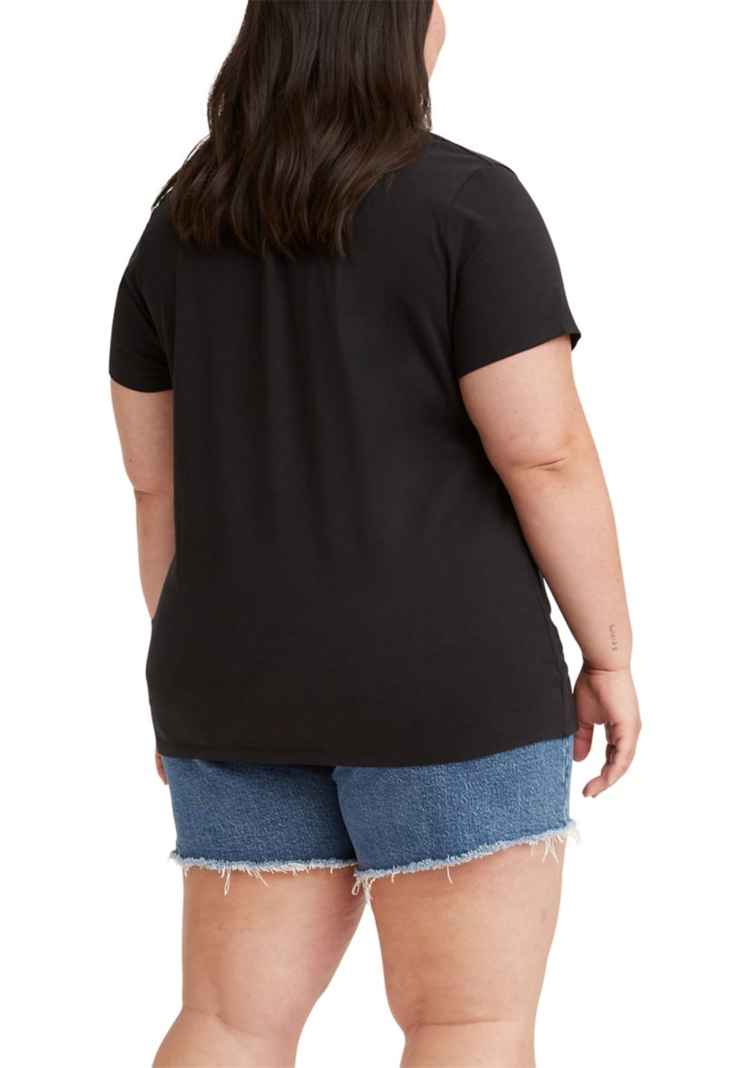 Plus Size Short Sleeve Crew Neck T-Shirt 