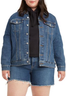 Plus size shop levi jean jacket