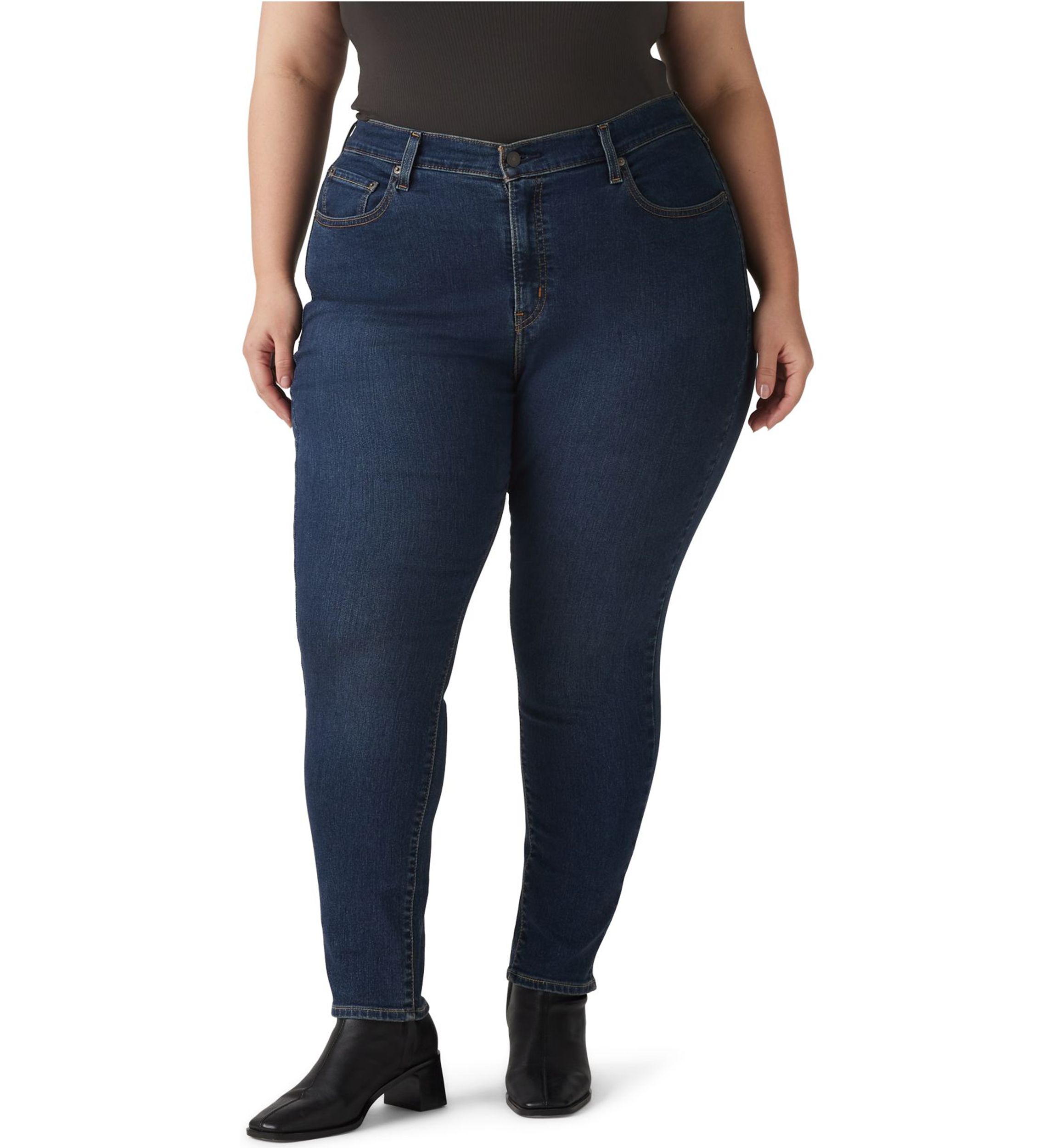 Plus Size High Rise Skinny Fit Jeans