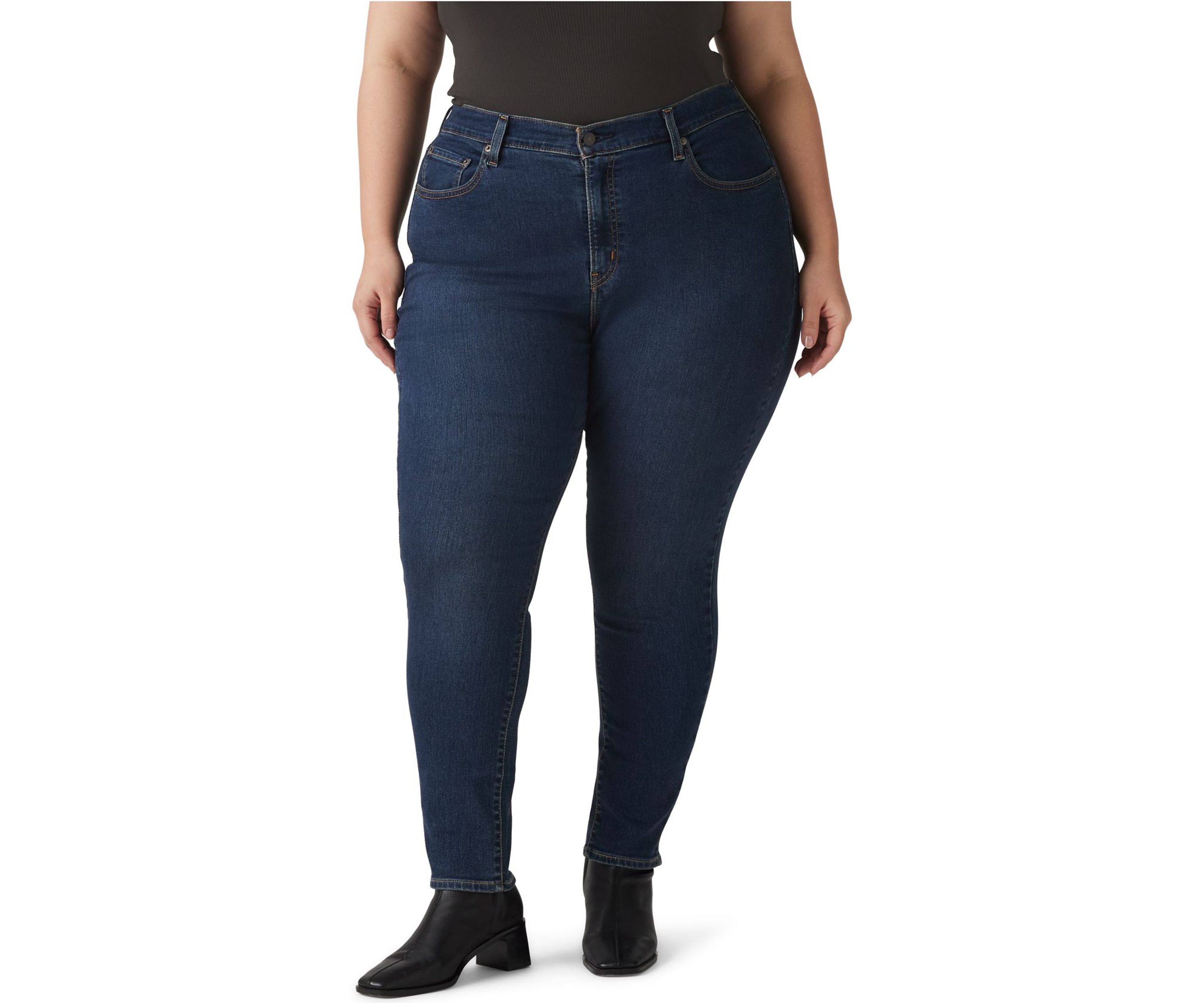 Plus Size High Rise Skinny Fit Jeans