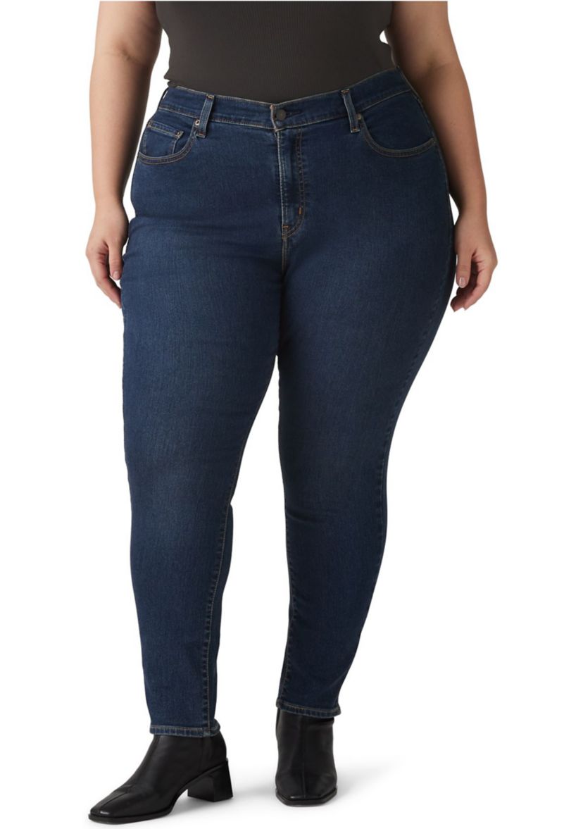 Plus Size High Rise Skinny Fit Jeans