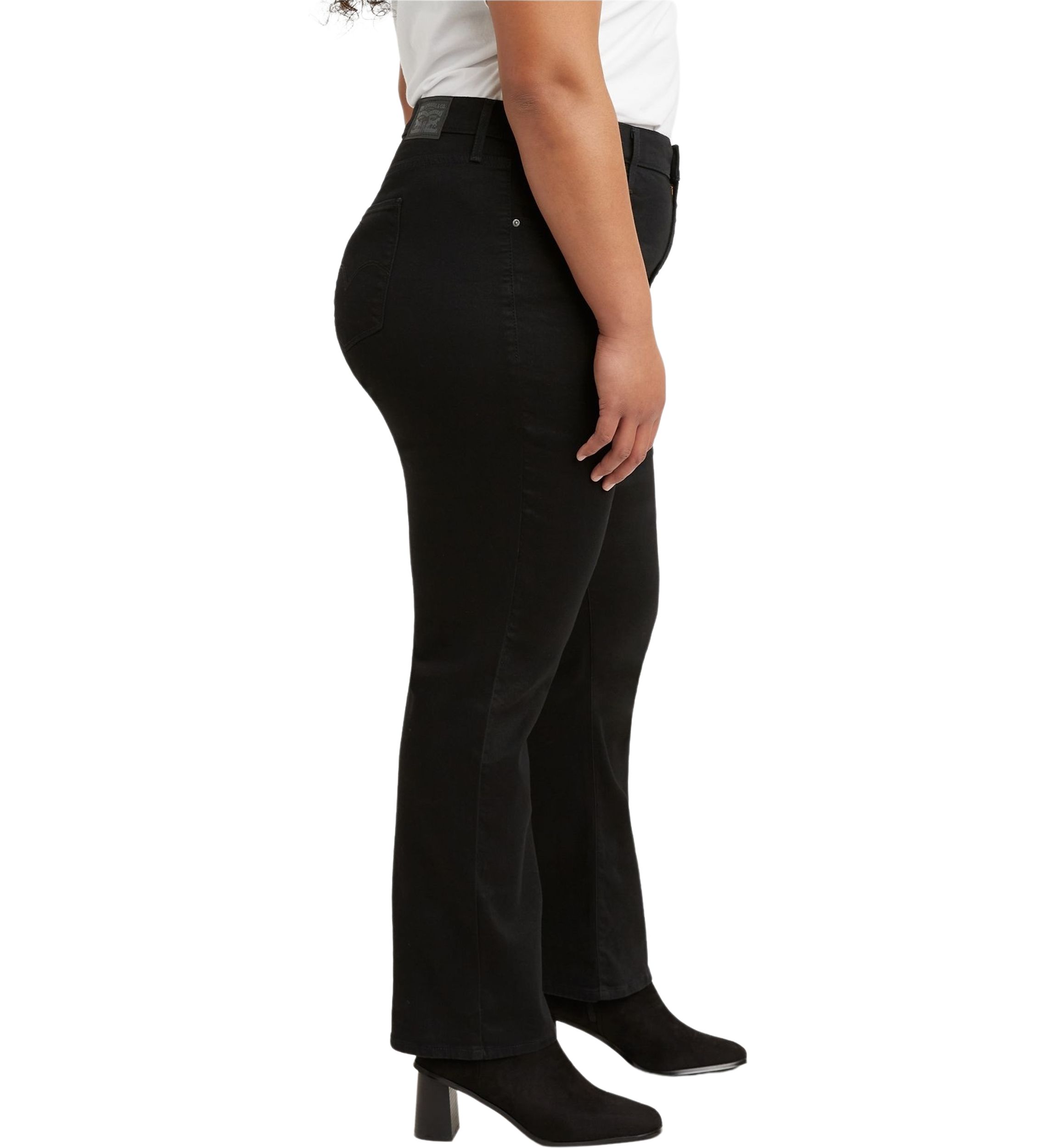 Plus Size High Rise Straight Jeans