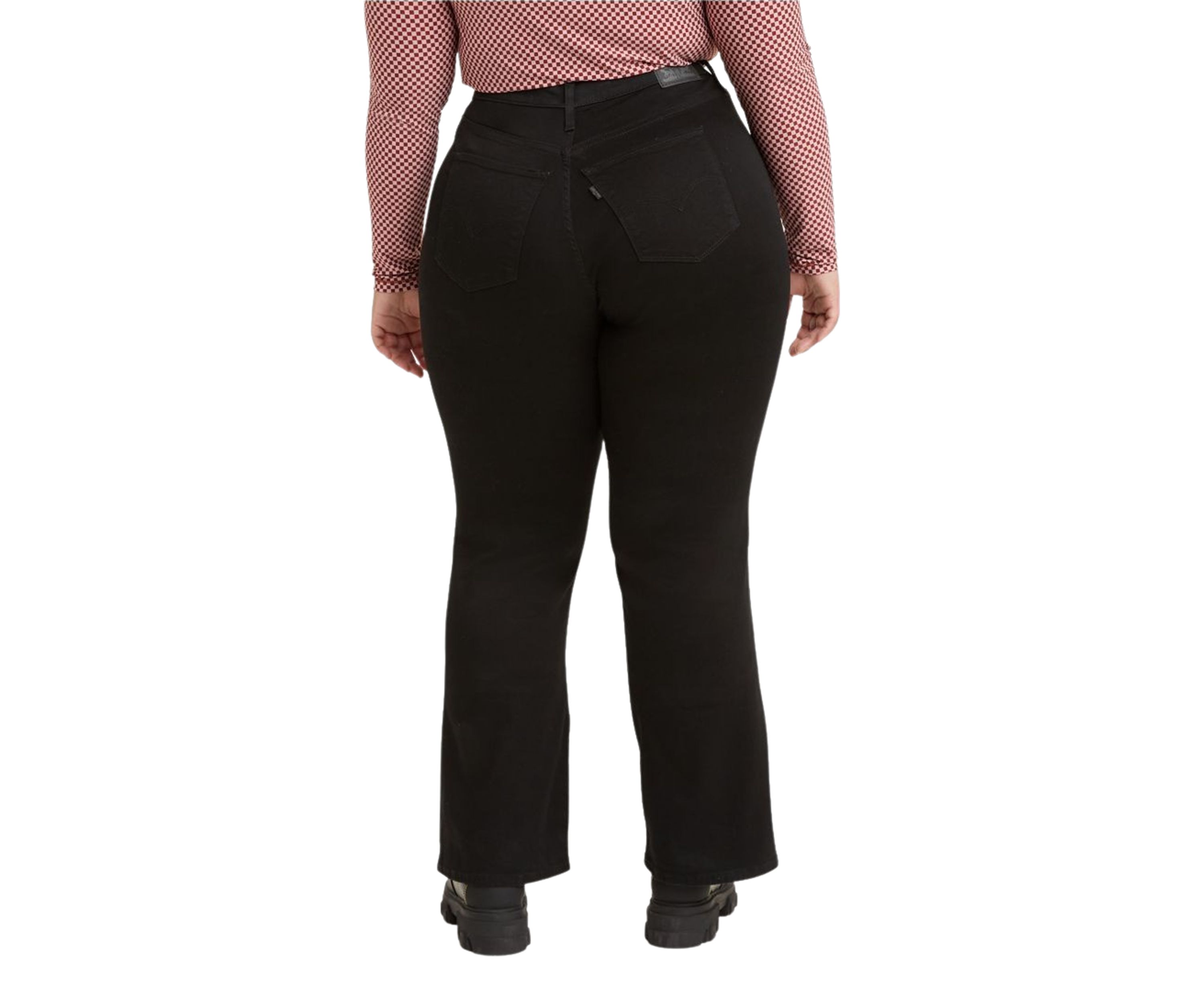 Plus Size High Rise Straight Leg Denim Jeans