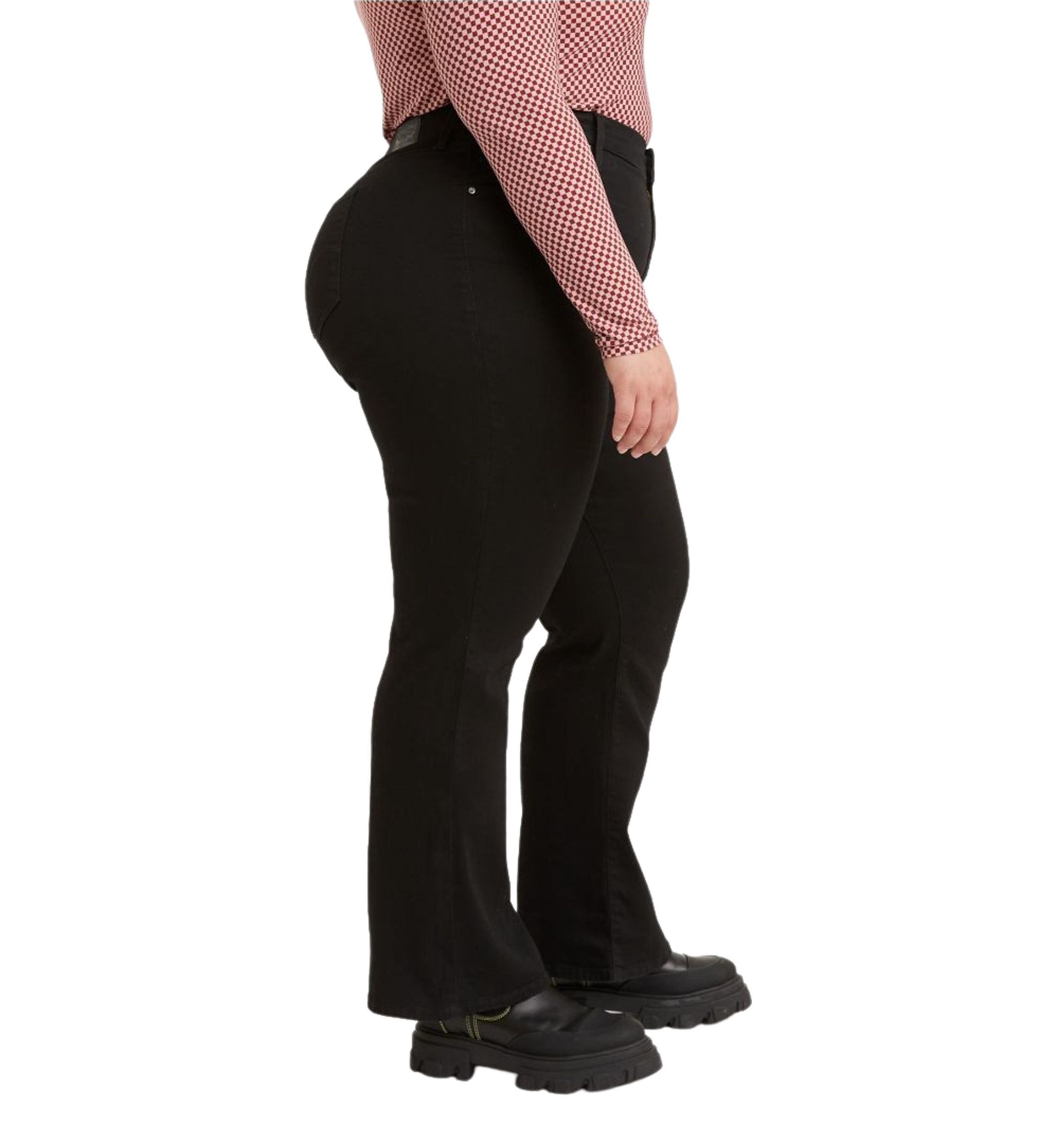 Plus Size High Rise Straight Leg Denim Jeans