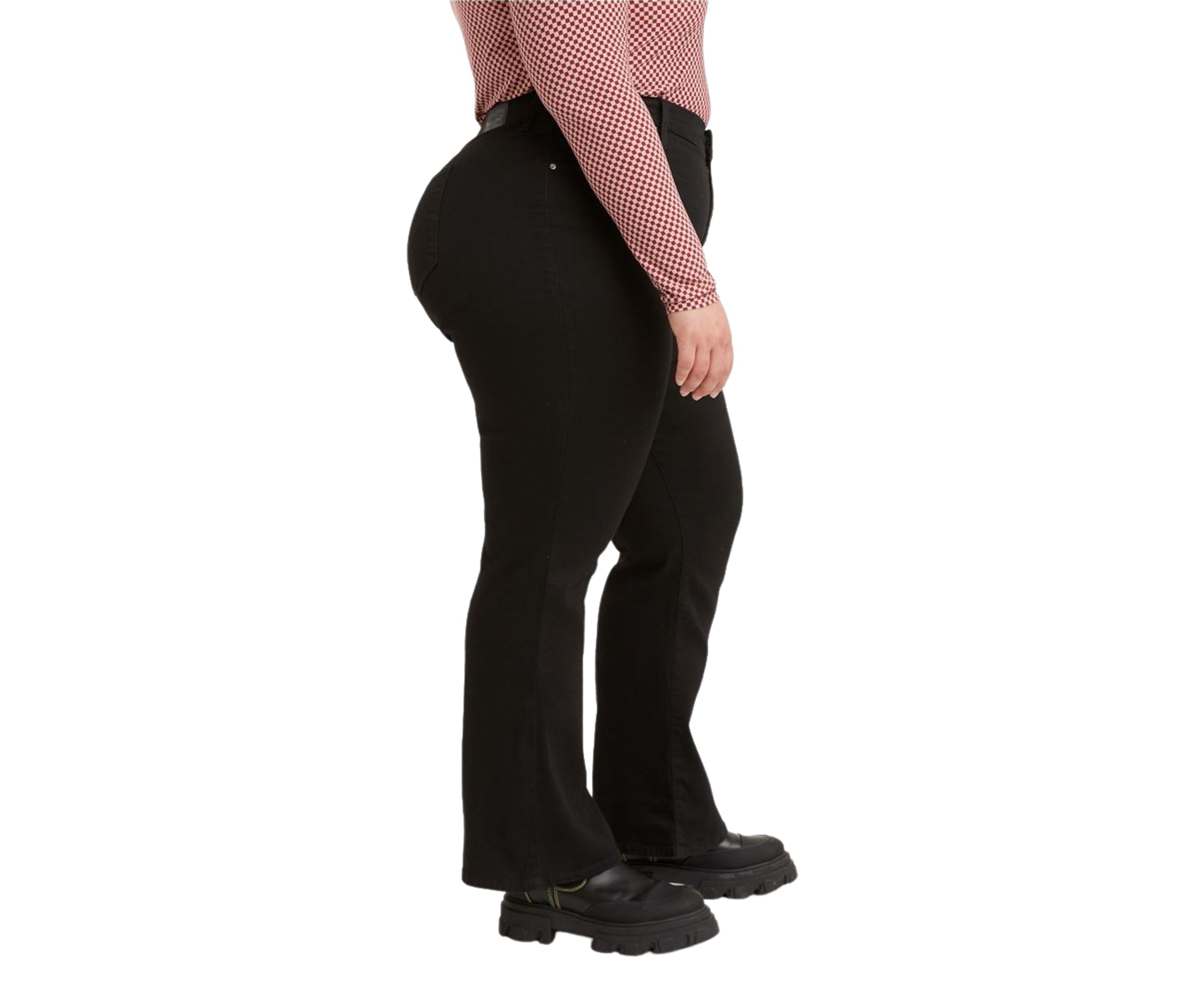 Plus Size High Rise Straight Leg Denim Jeans