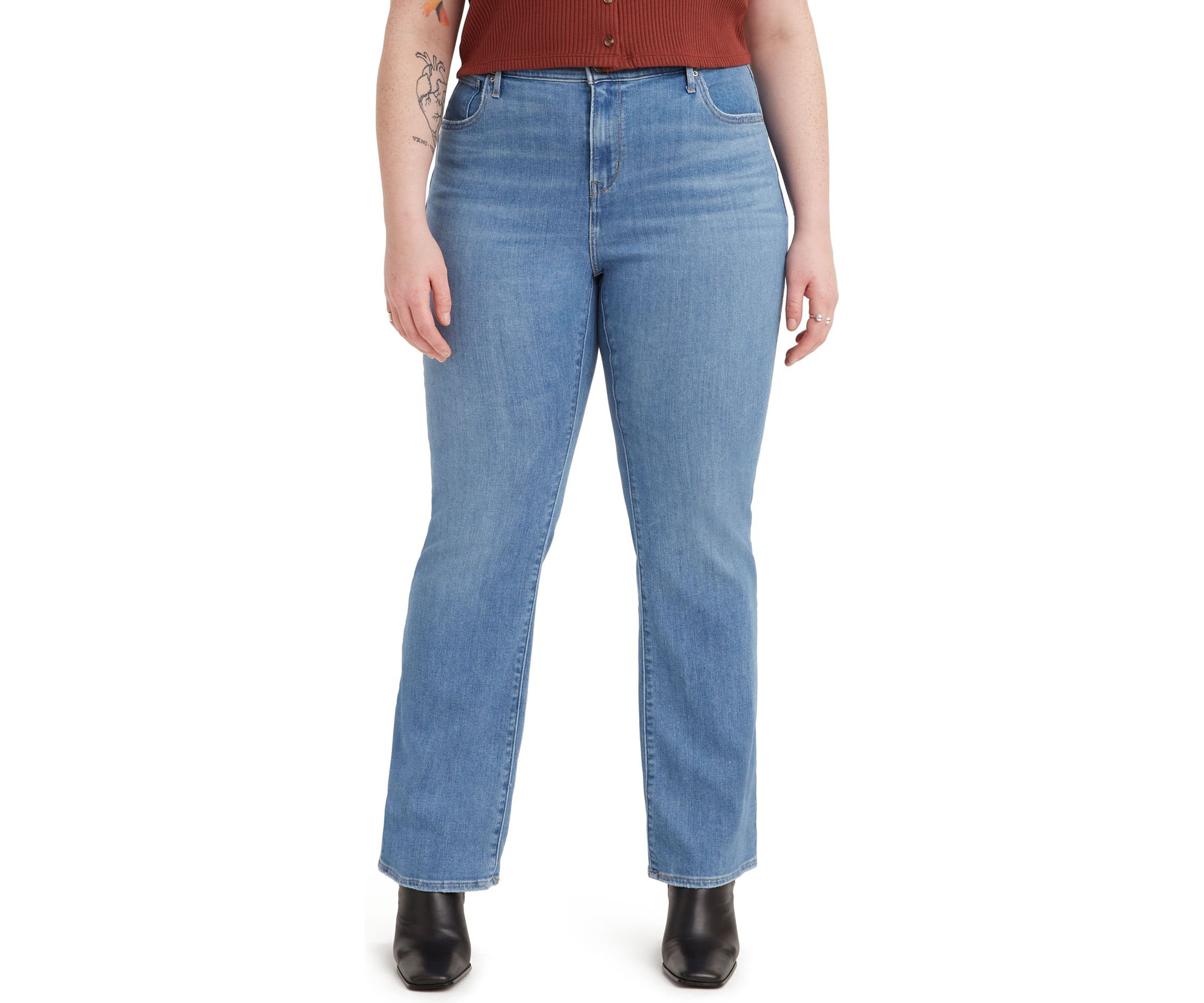 Plus Size High Rise Bootcut Jeans