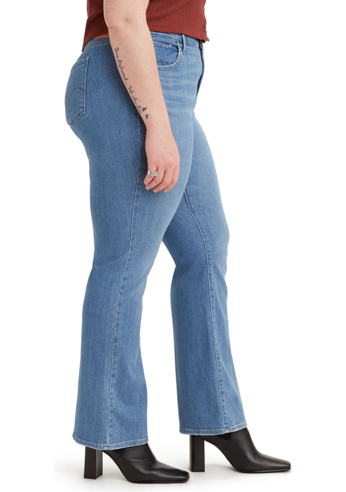 Plus Size High Rise Bootcut Jeans