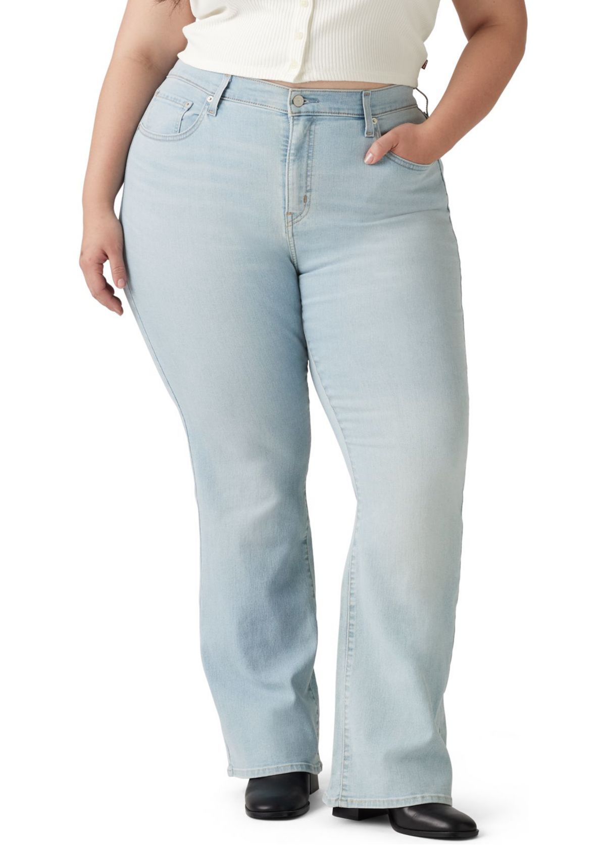 Plus Size High Rise Bootcut Jeans