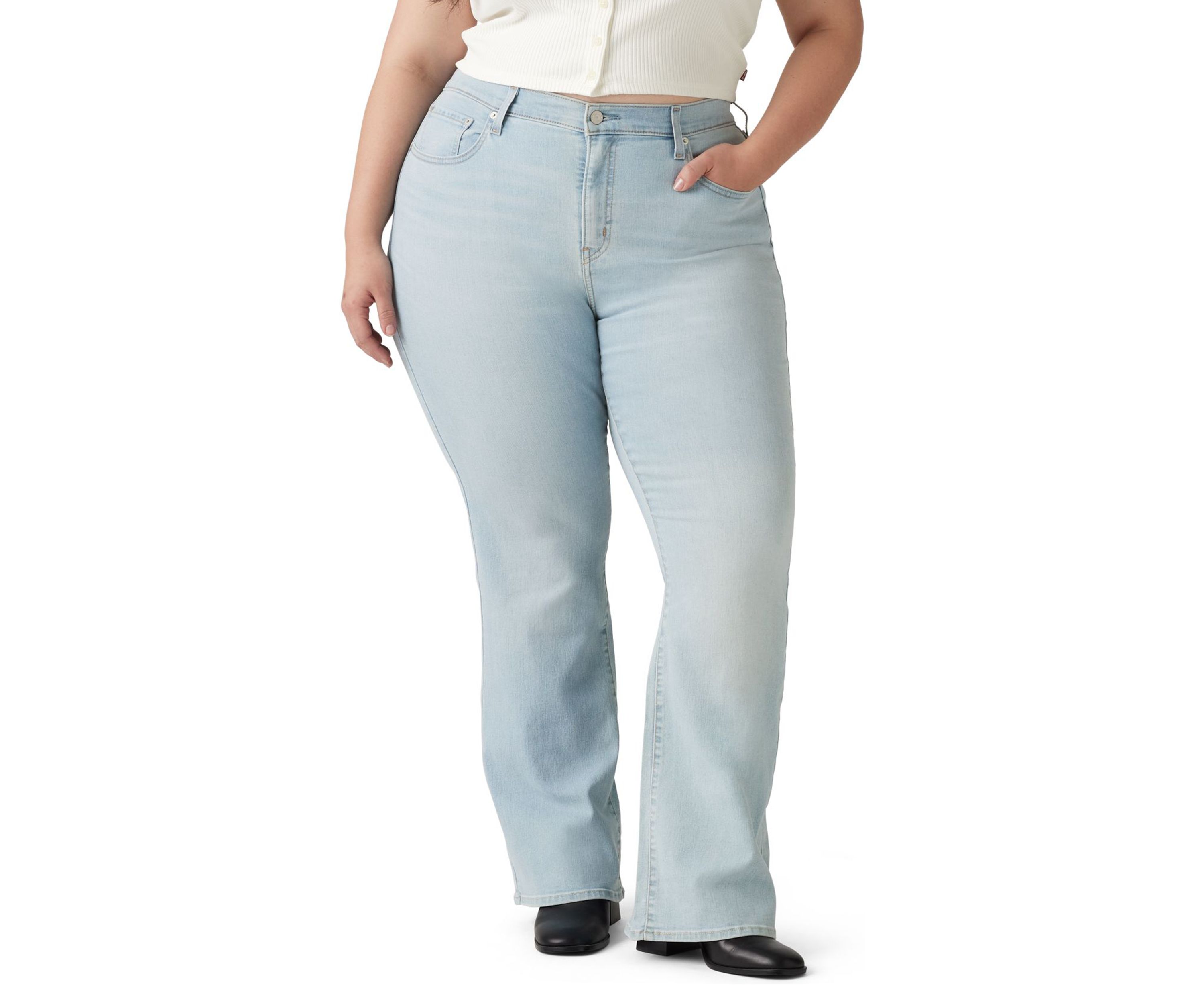 Plus Size High Rise Bootcut Jeans