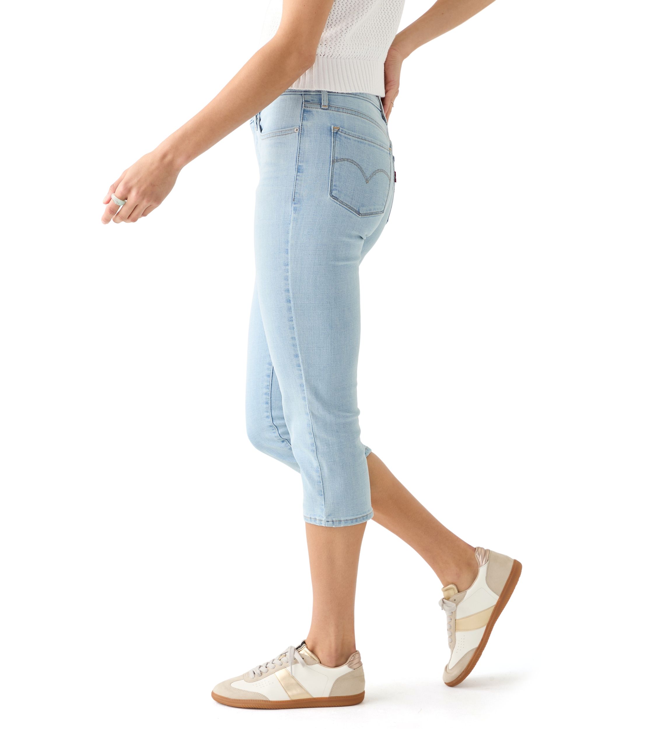Womens Shaping Skinny Capri Jeans