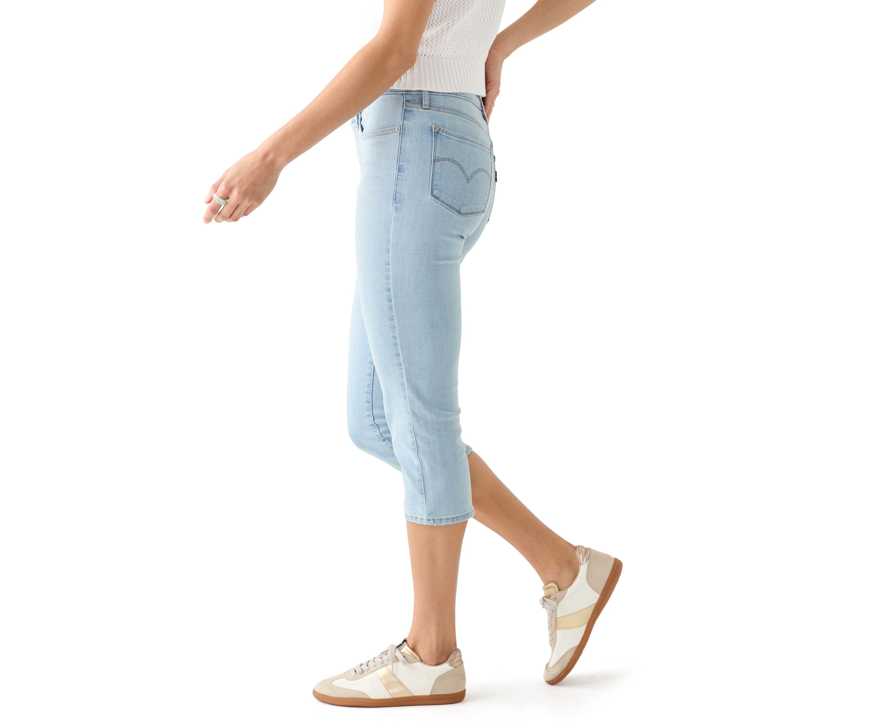 Womens Shaping Skinny Capri Jeans