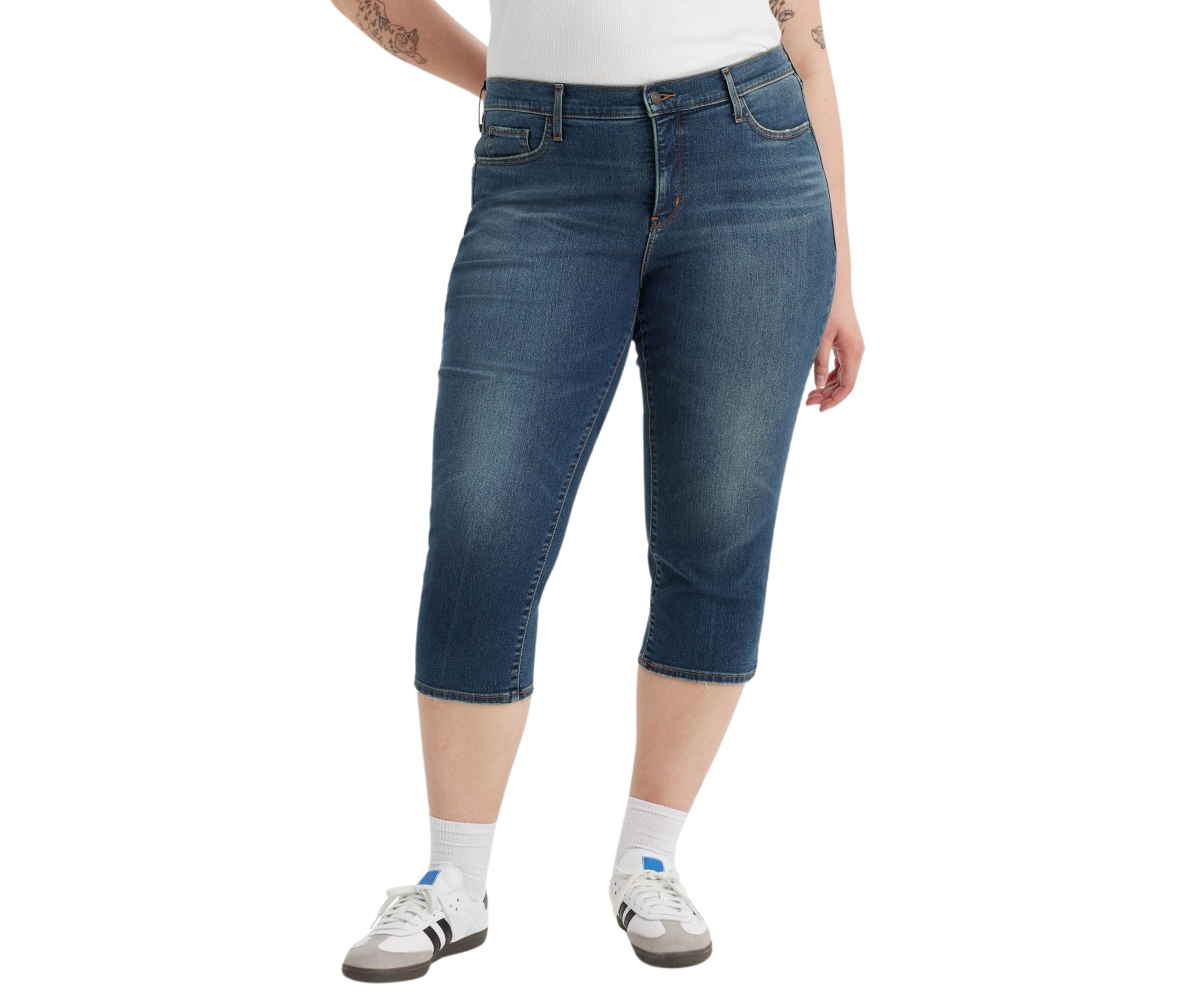 Plus Size 311 Shaping Skinny Capri Jeans