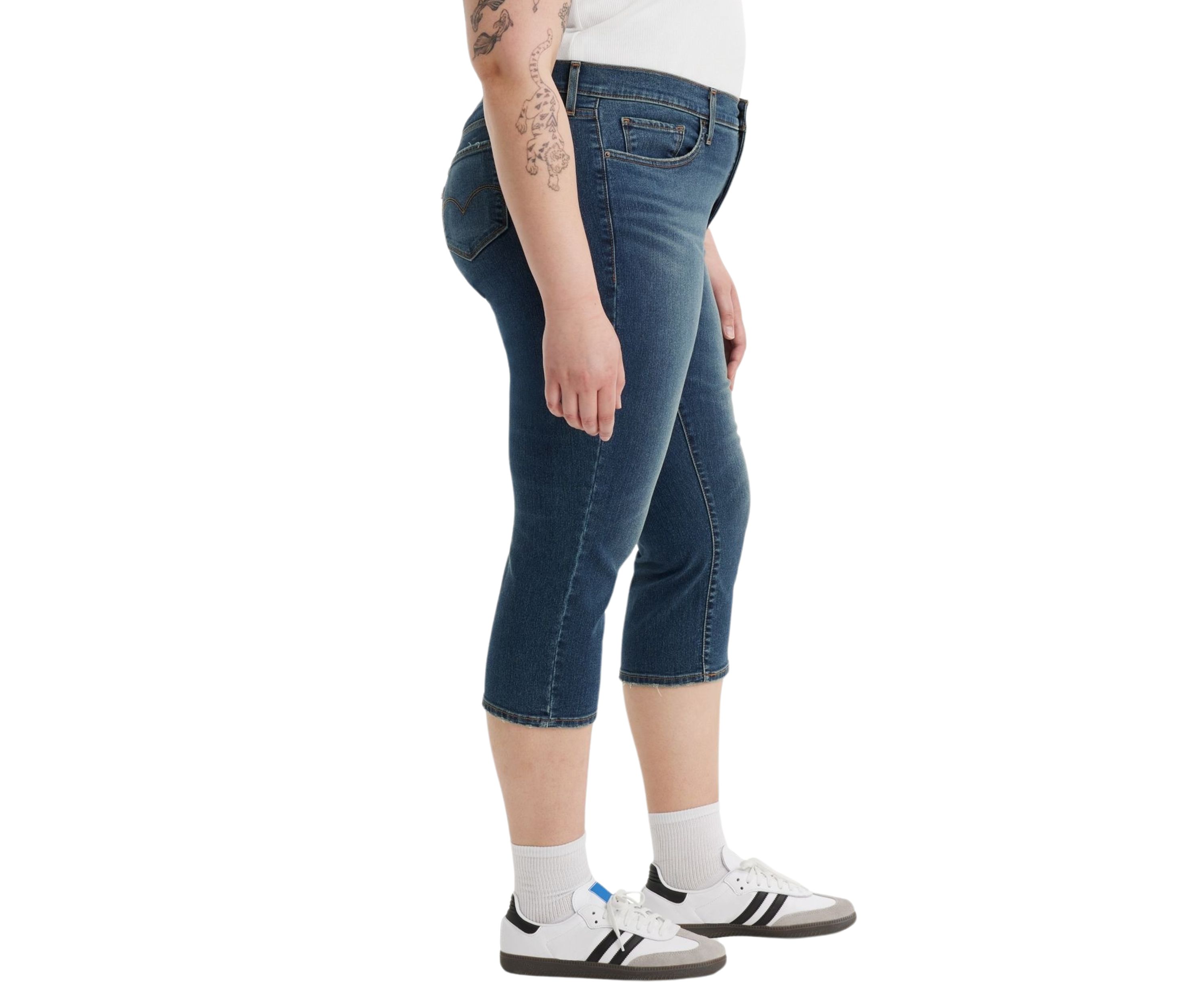 Plus Size 311 Shaping Skinny Capri Jeans