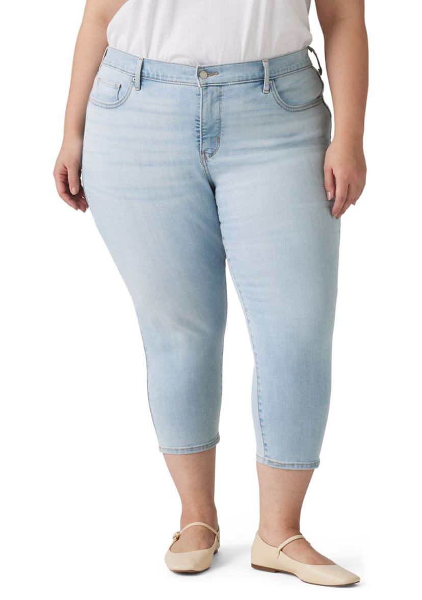 Plus Size Hold It Down Capri Jeans