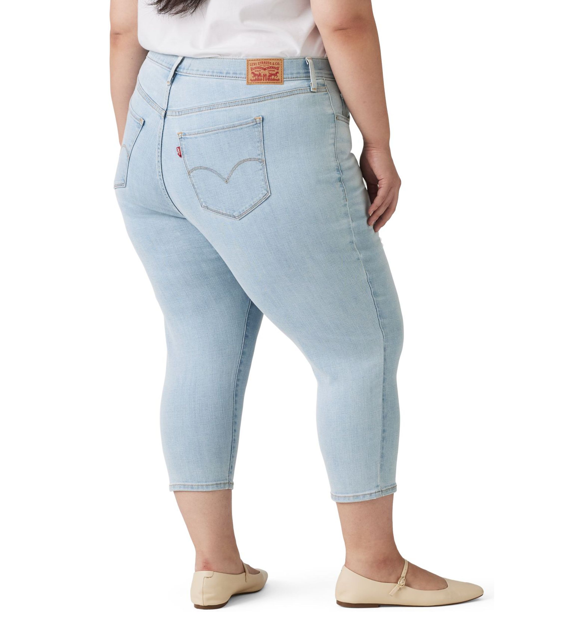 Plus Size Hold It Down Capri Jeans