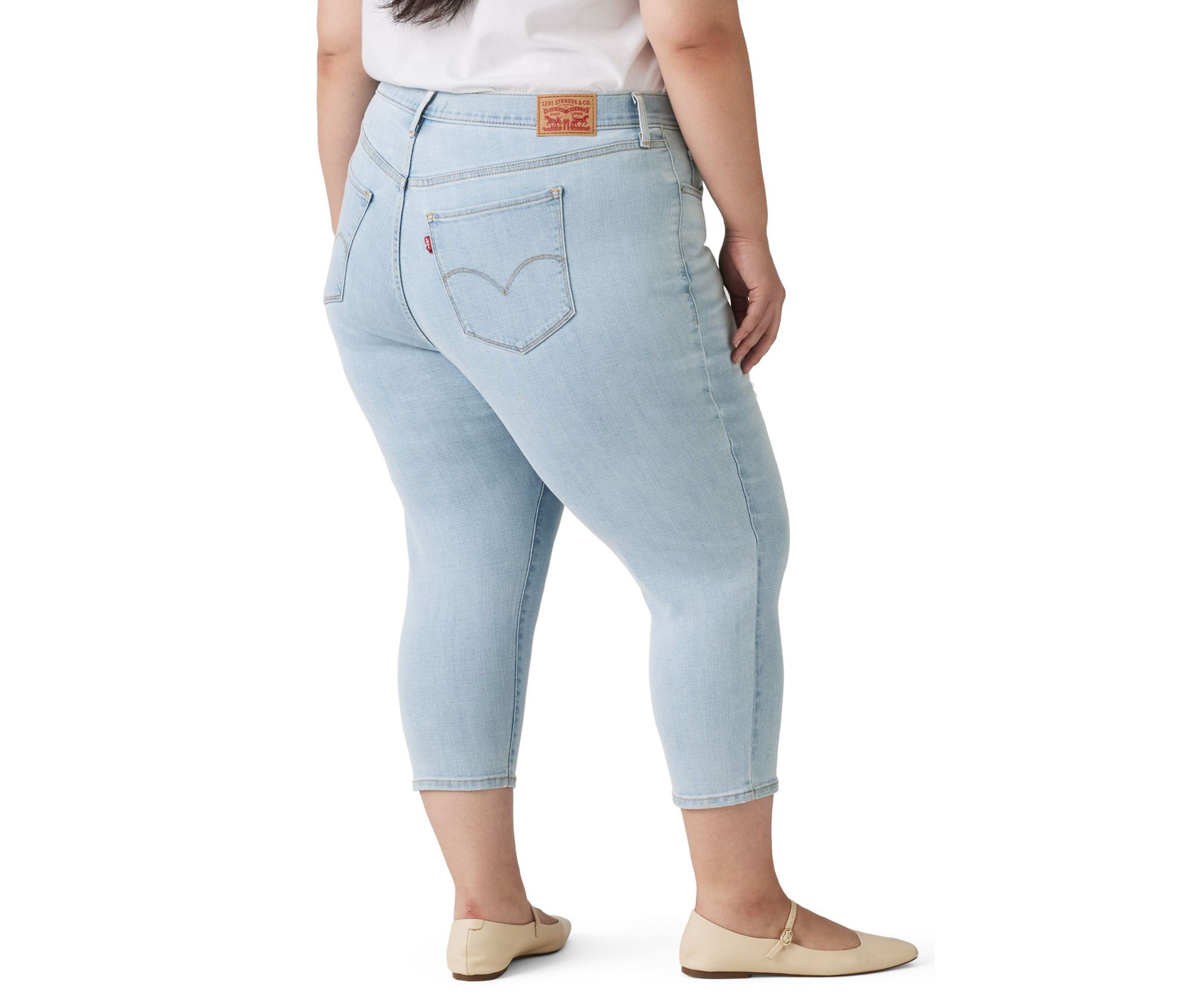 Plus Size Hold It Down Capri Jeans