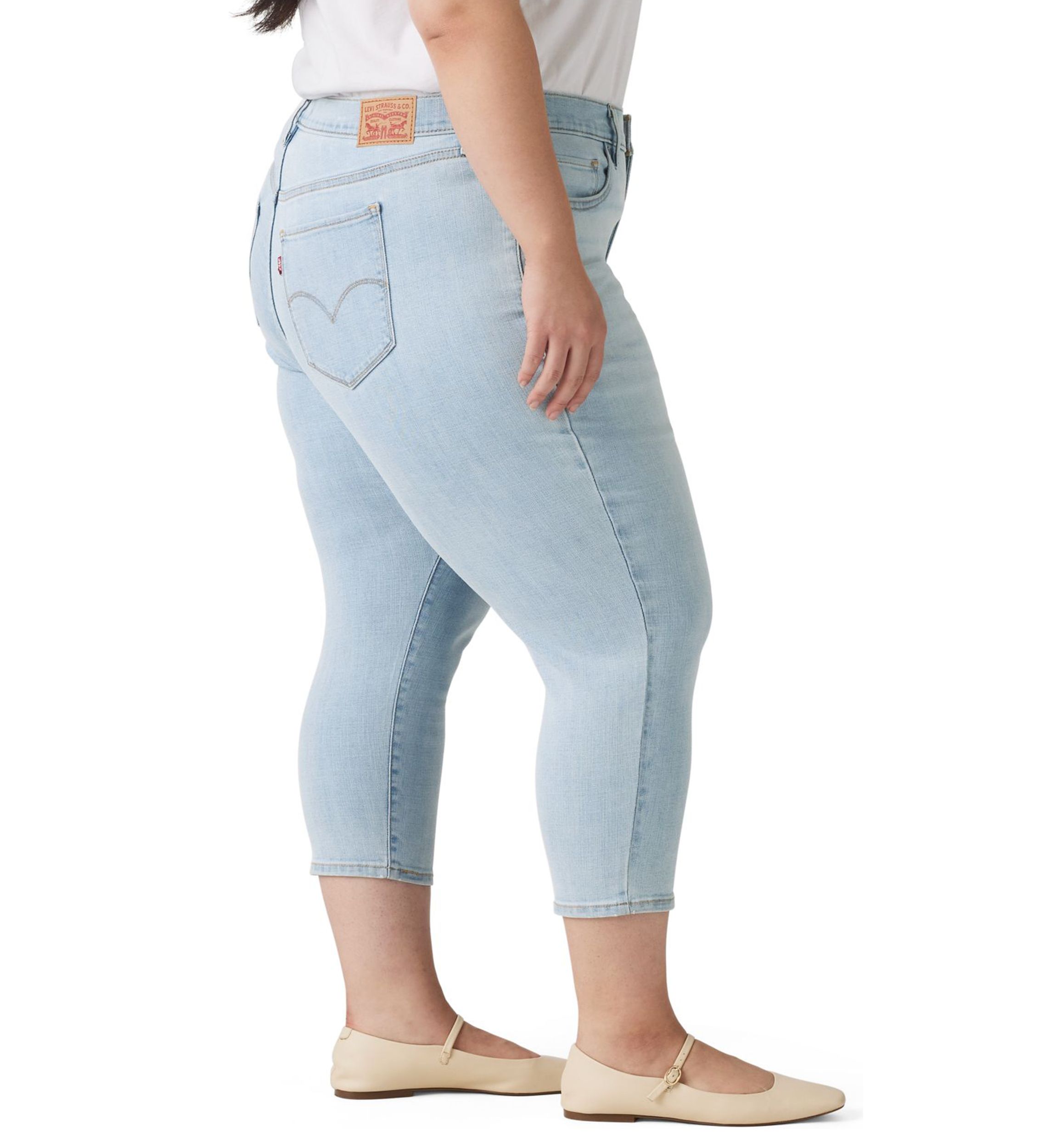 Plus Size Hold It Down Capri Jeans