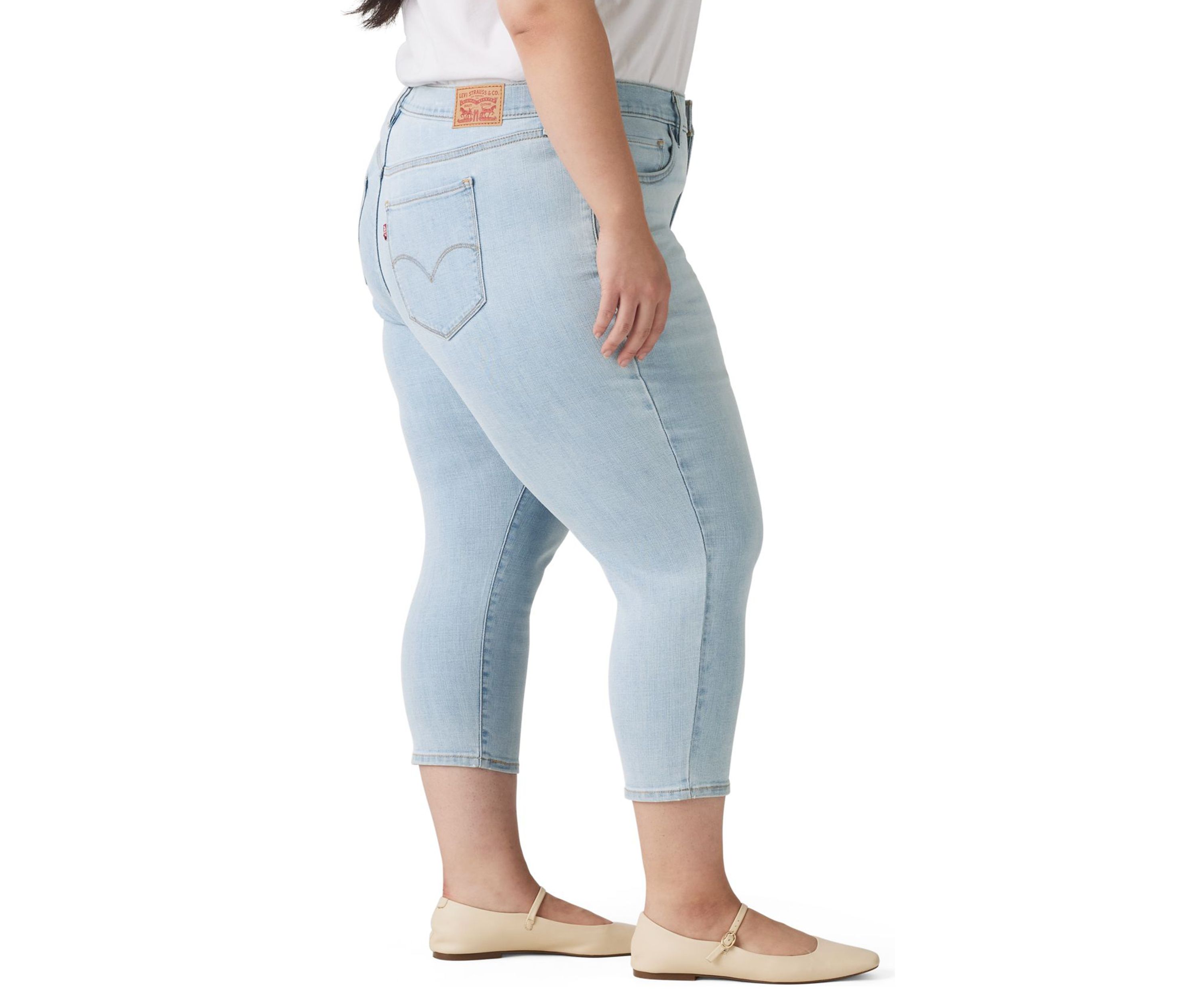 Plus Size Hold It Down Capri Jeans