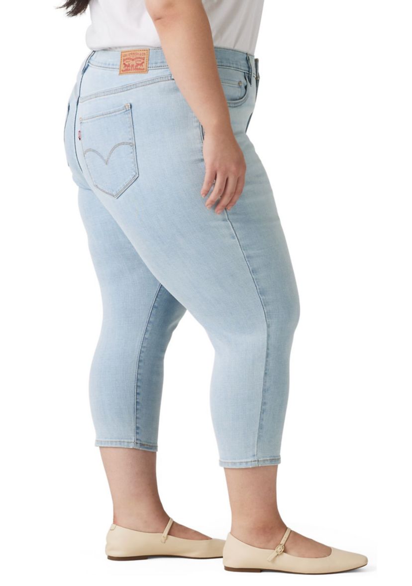 Plus Size Hold It Down Capri Jeans