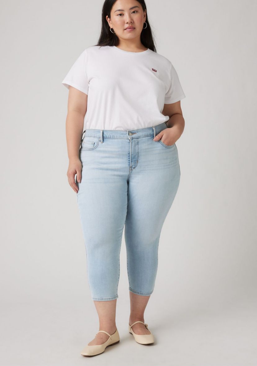 Plus Size Hold It Down Capri Jeans