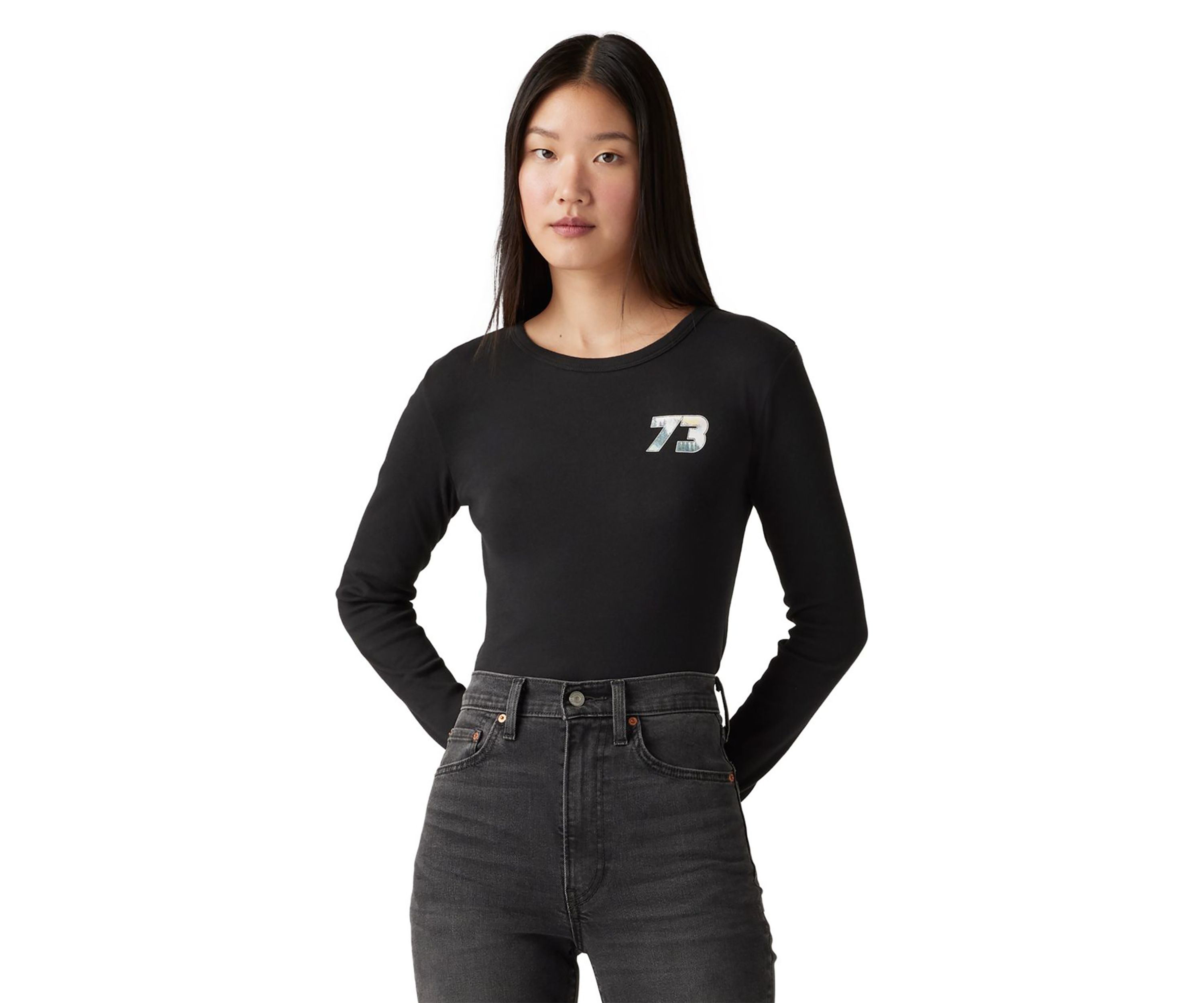 Long Sleeve Rickie Graphic T-Shirt