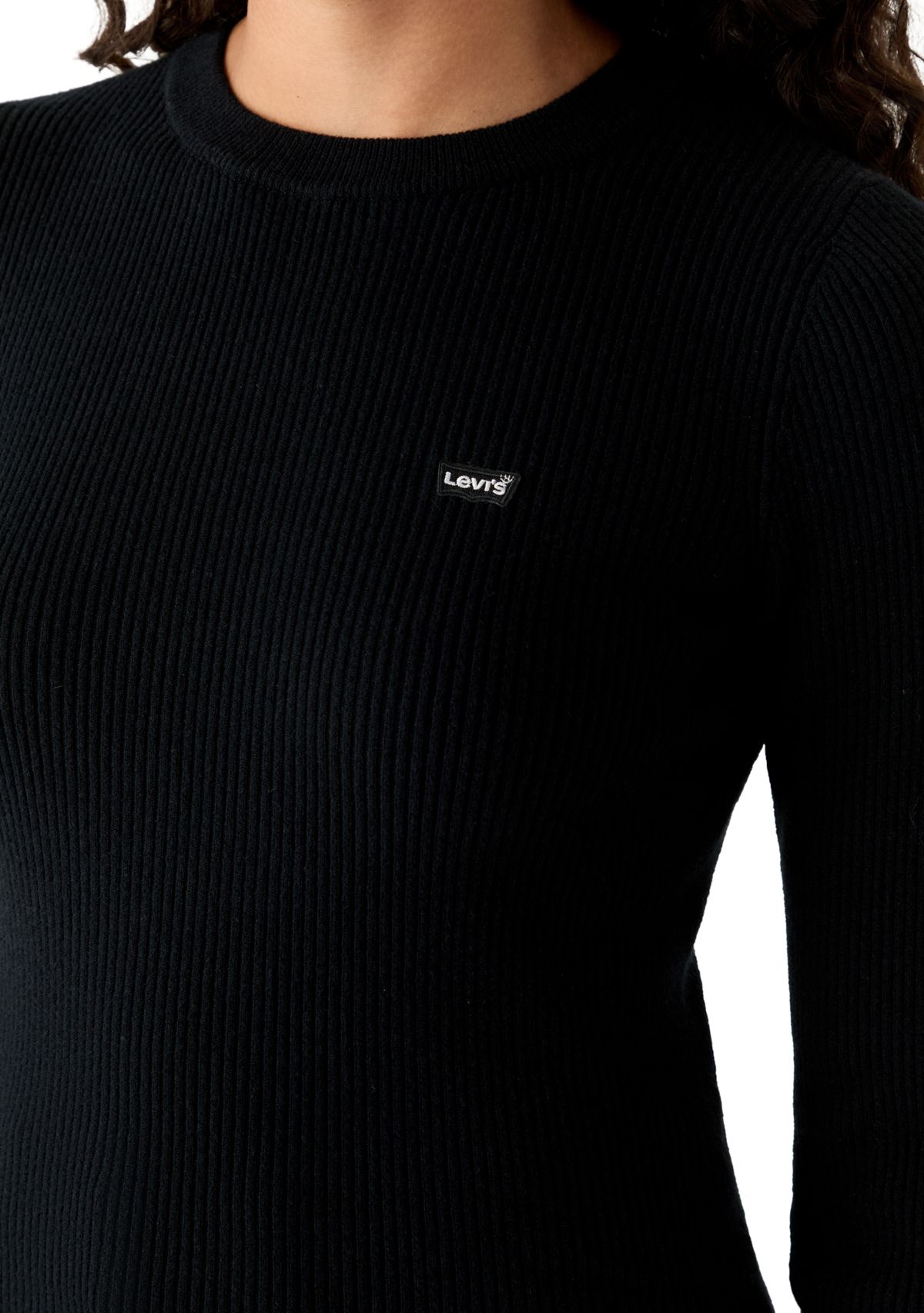 Ribbed Crew Neck Sweater