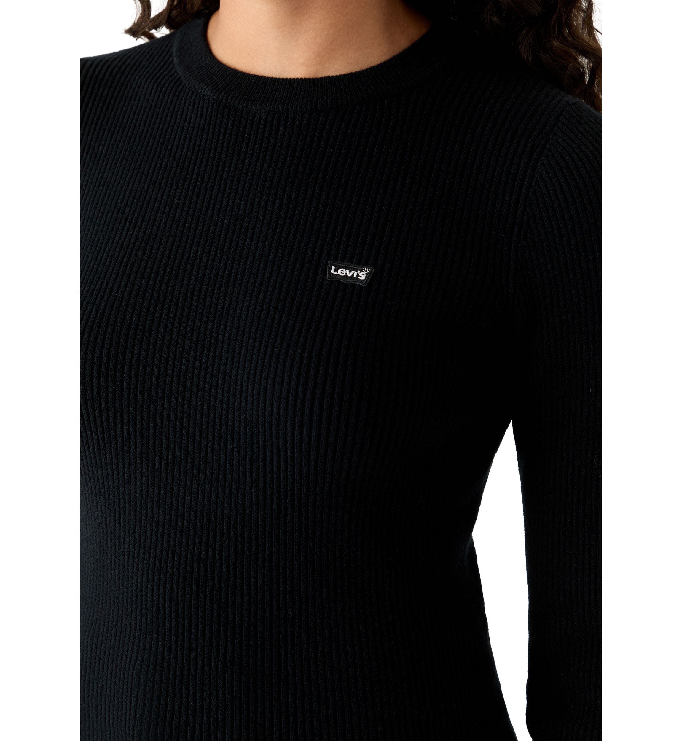 Ribbed Crew Neck Sweater