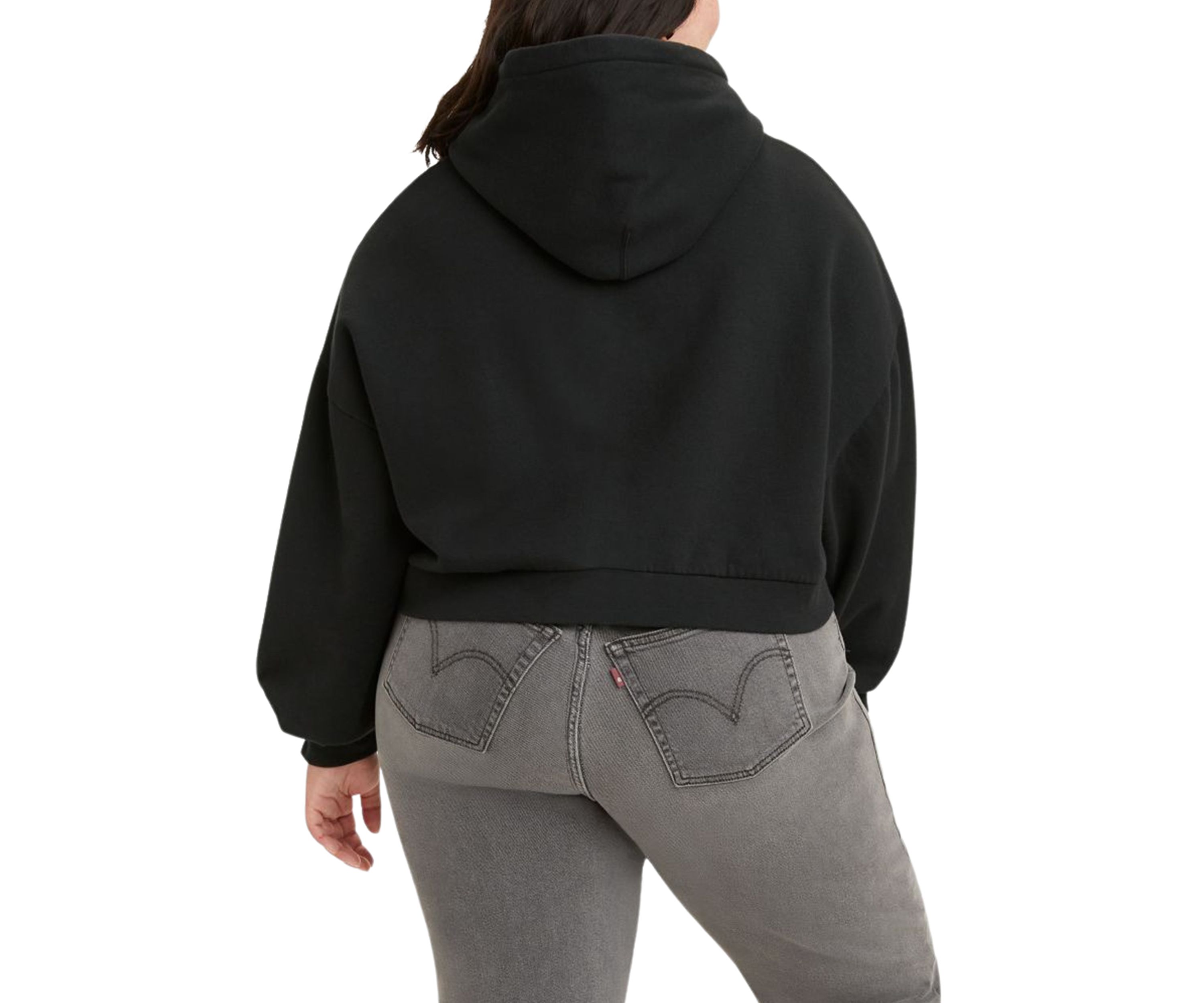 Plus Size Our Mother Graphic Cropped Hoodie