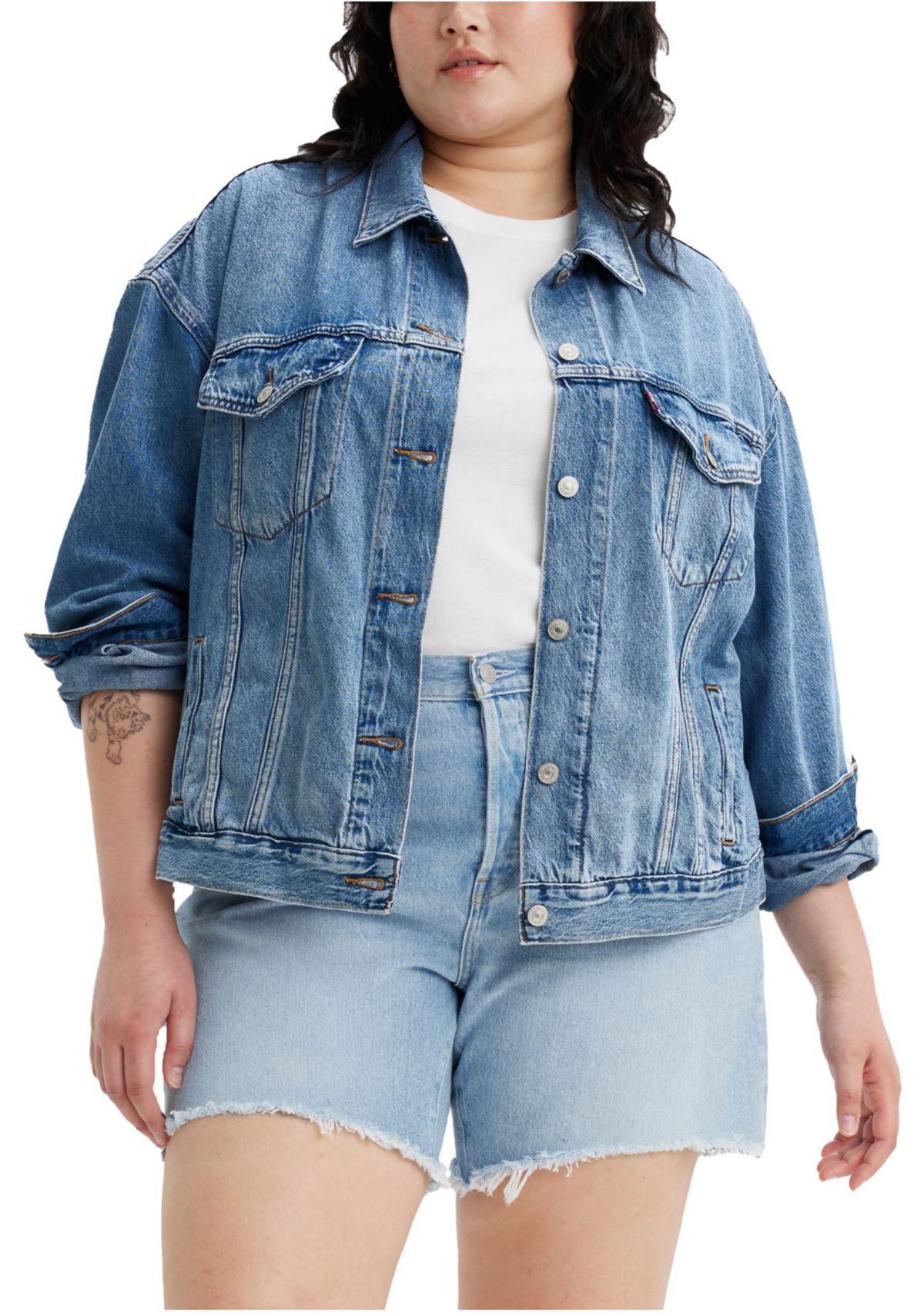 Plus Size 90s Trucker Jacket