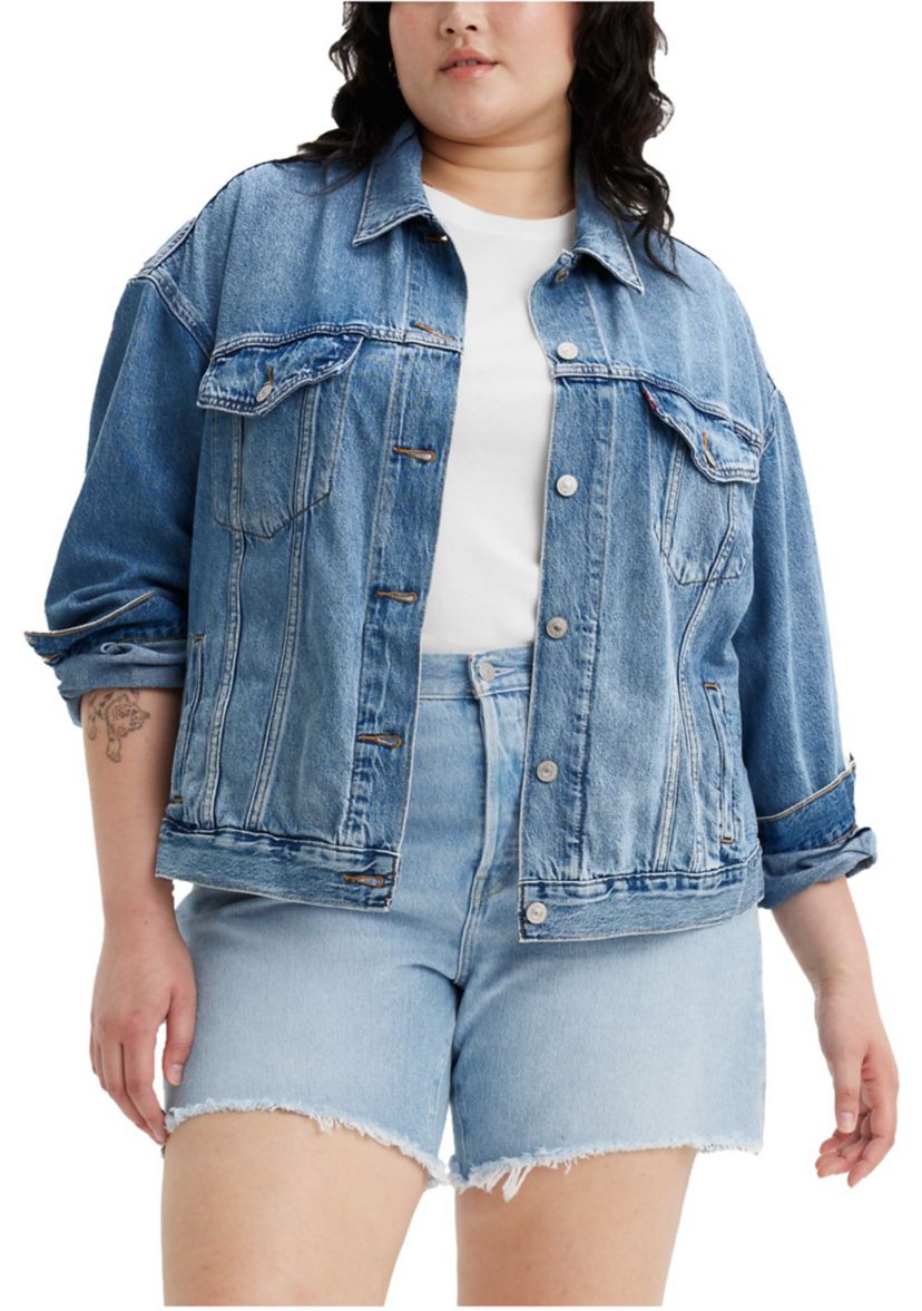 Plus Size 90s Trucker Jacket