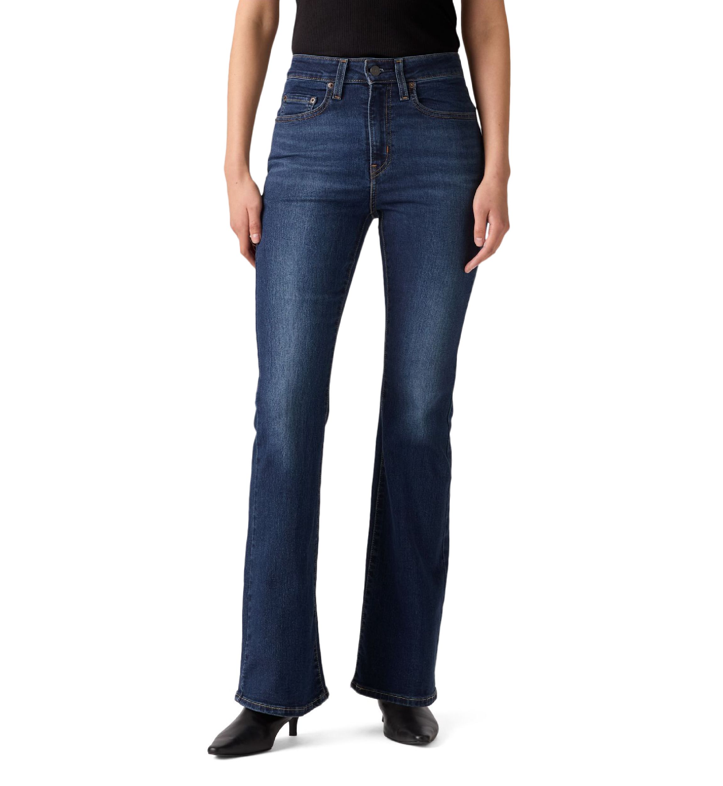 High Rise Flare Jeans 