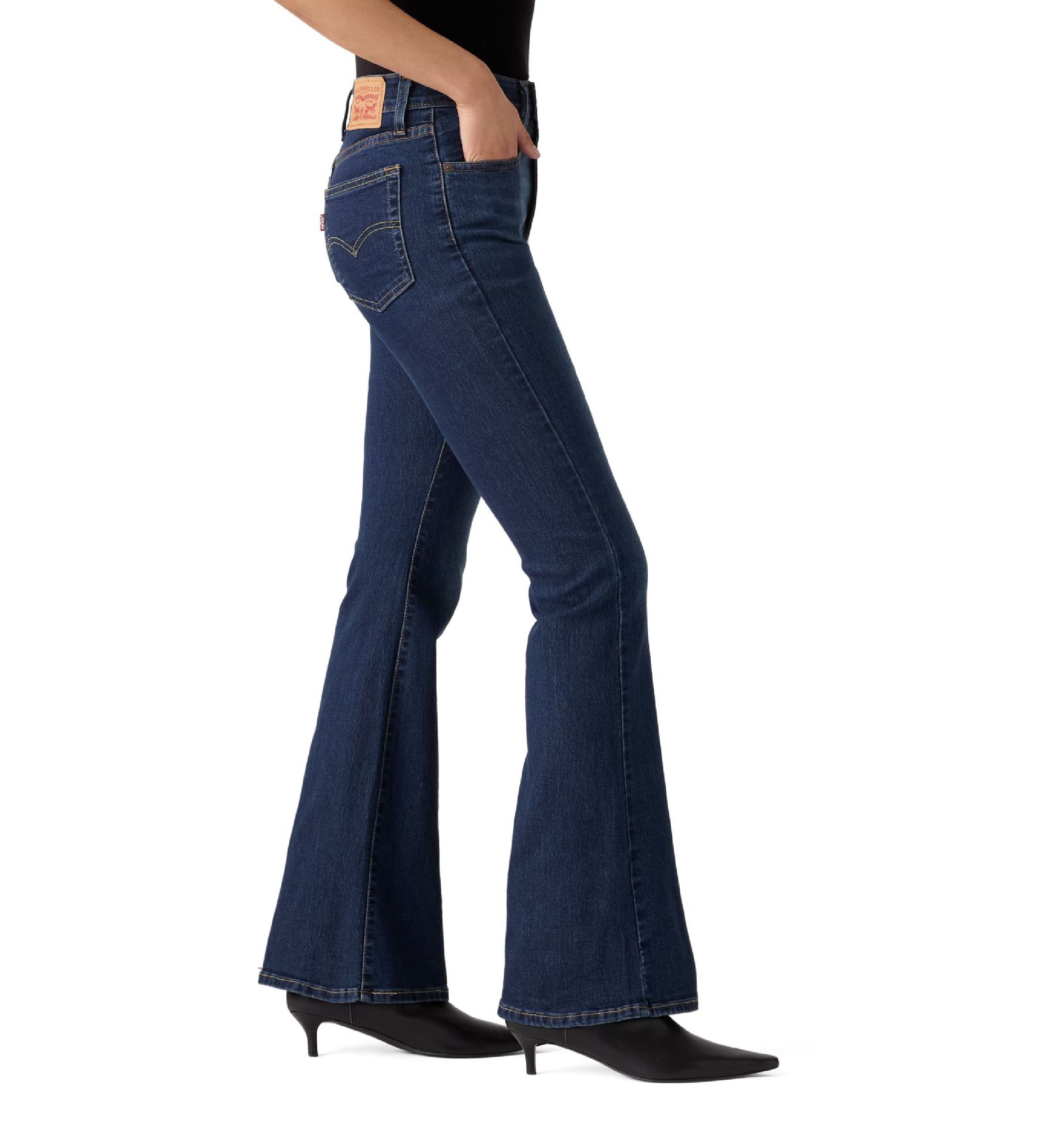 High Rise Flare Jeans 
