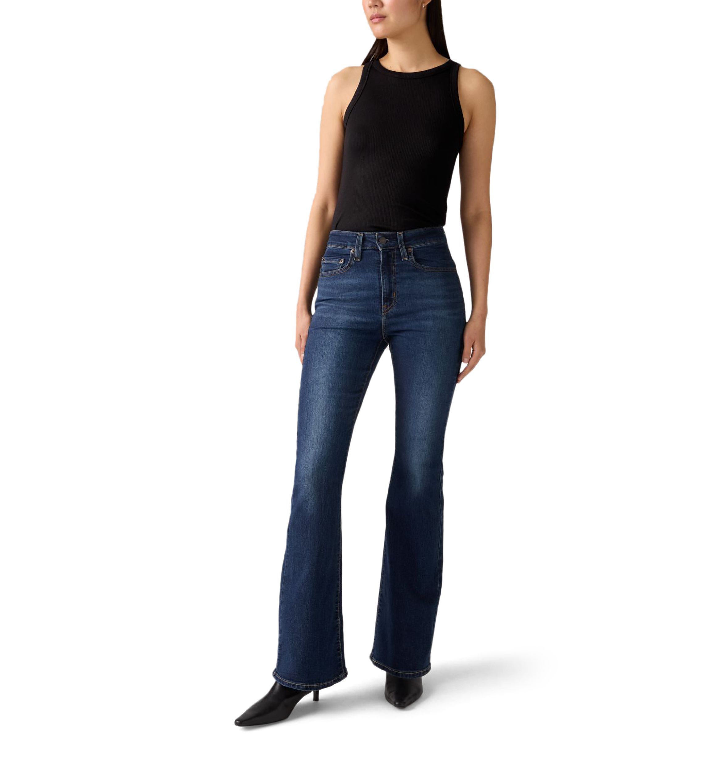 High Rise Flare Jeans 