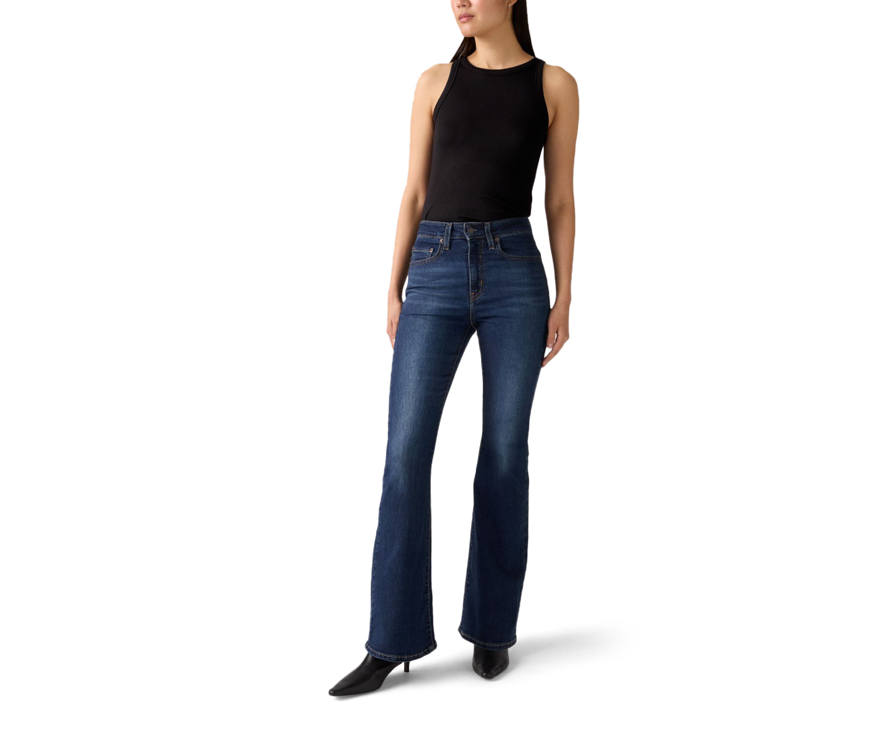 High Rise Flare Jeans 