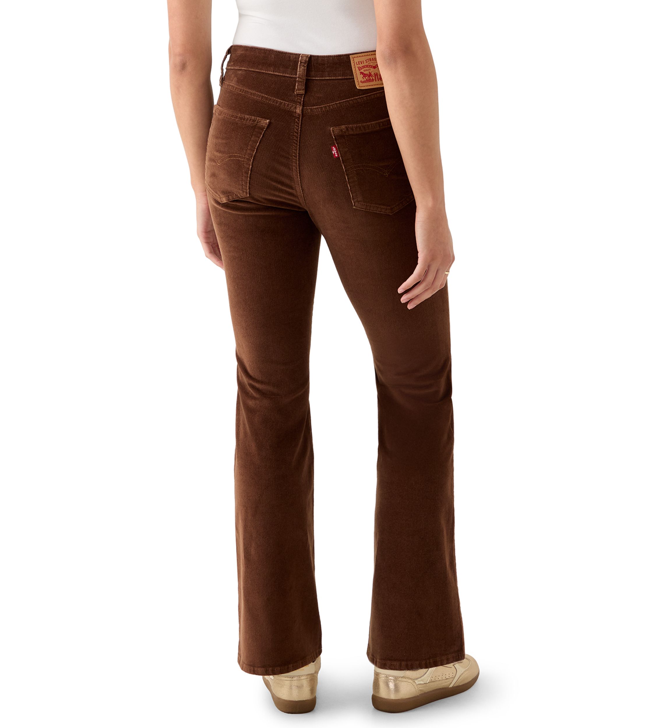 High-Rise Flare Corduroy Pants
