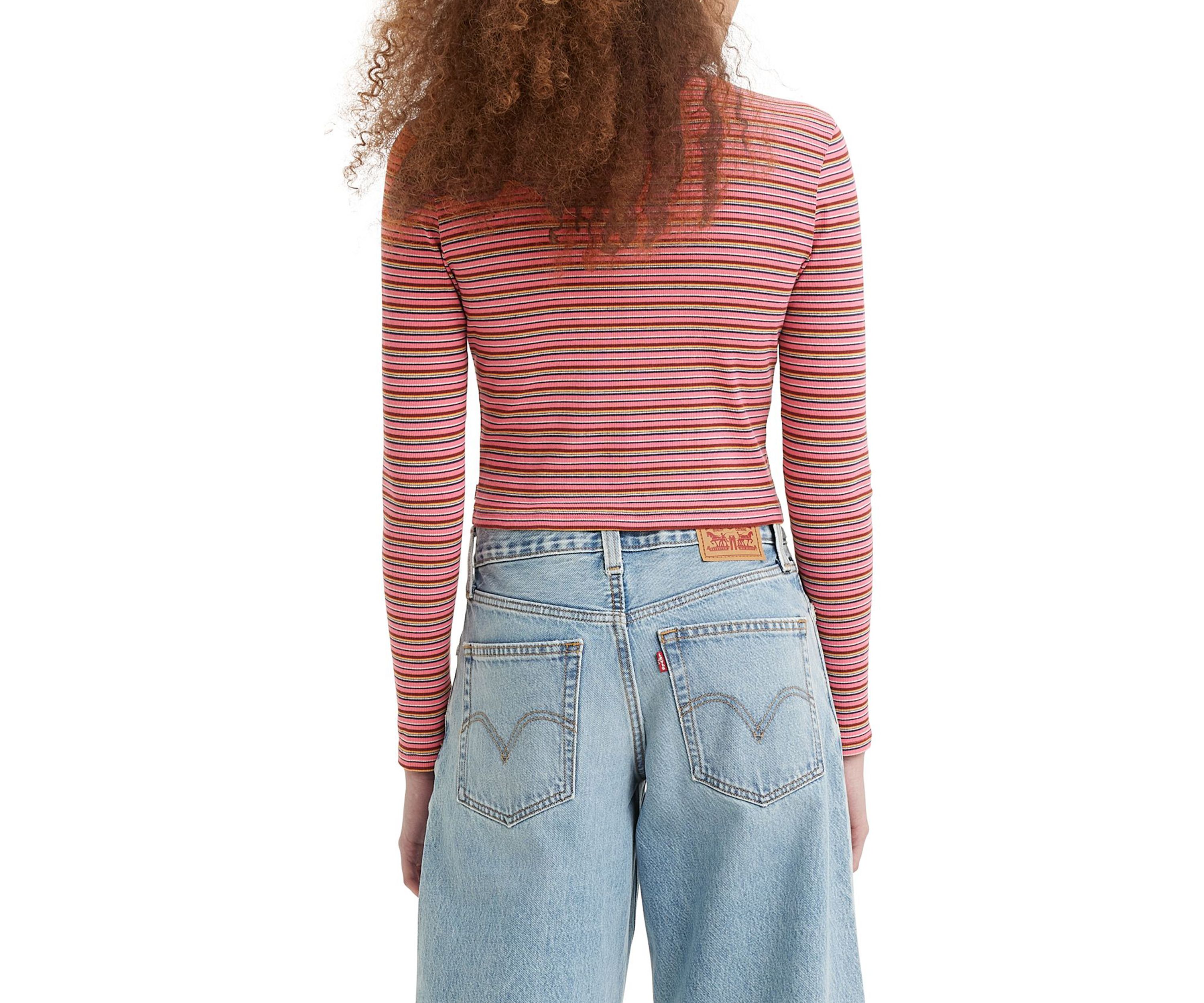 Moon Ribbed Turtleneck Top