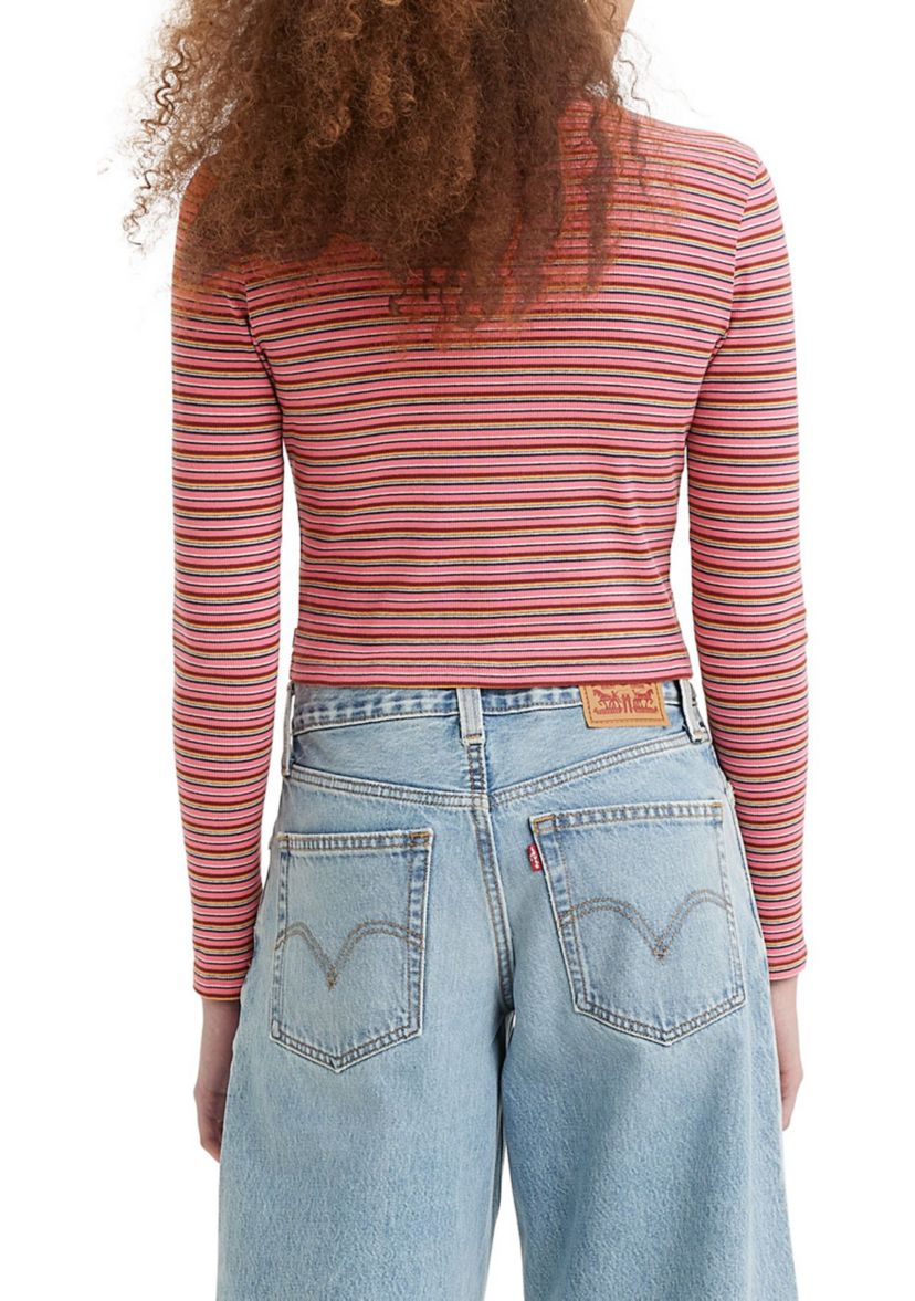Moon Ribbed Turtleneck Top