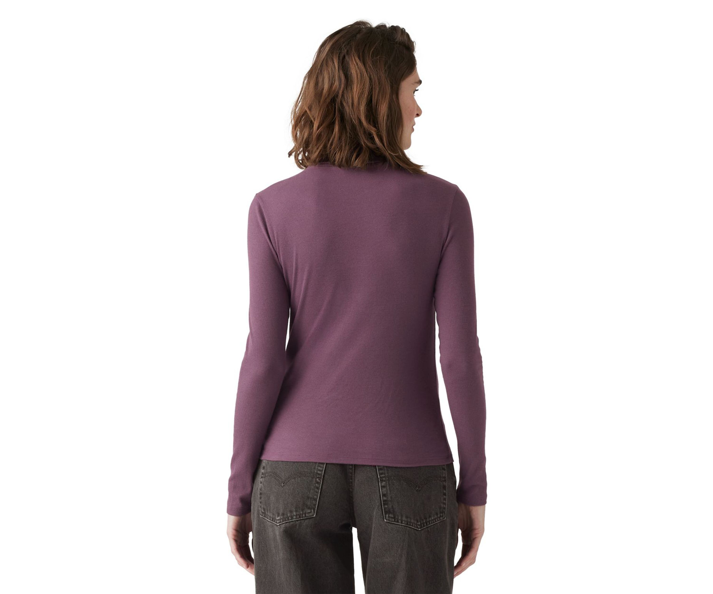 Moon Rib Turtleneck Top