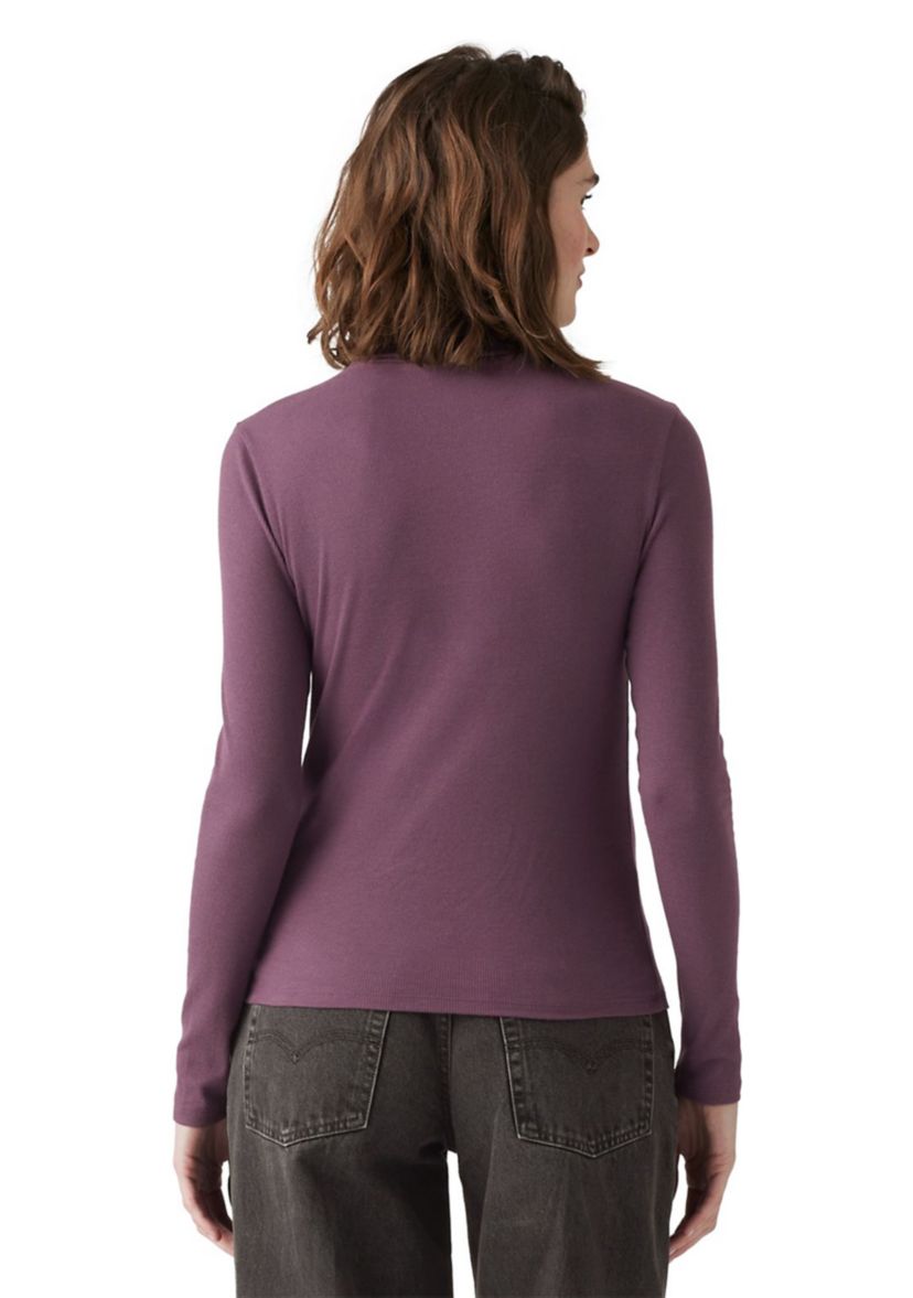 Moon Rib Turtleneck Top