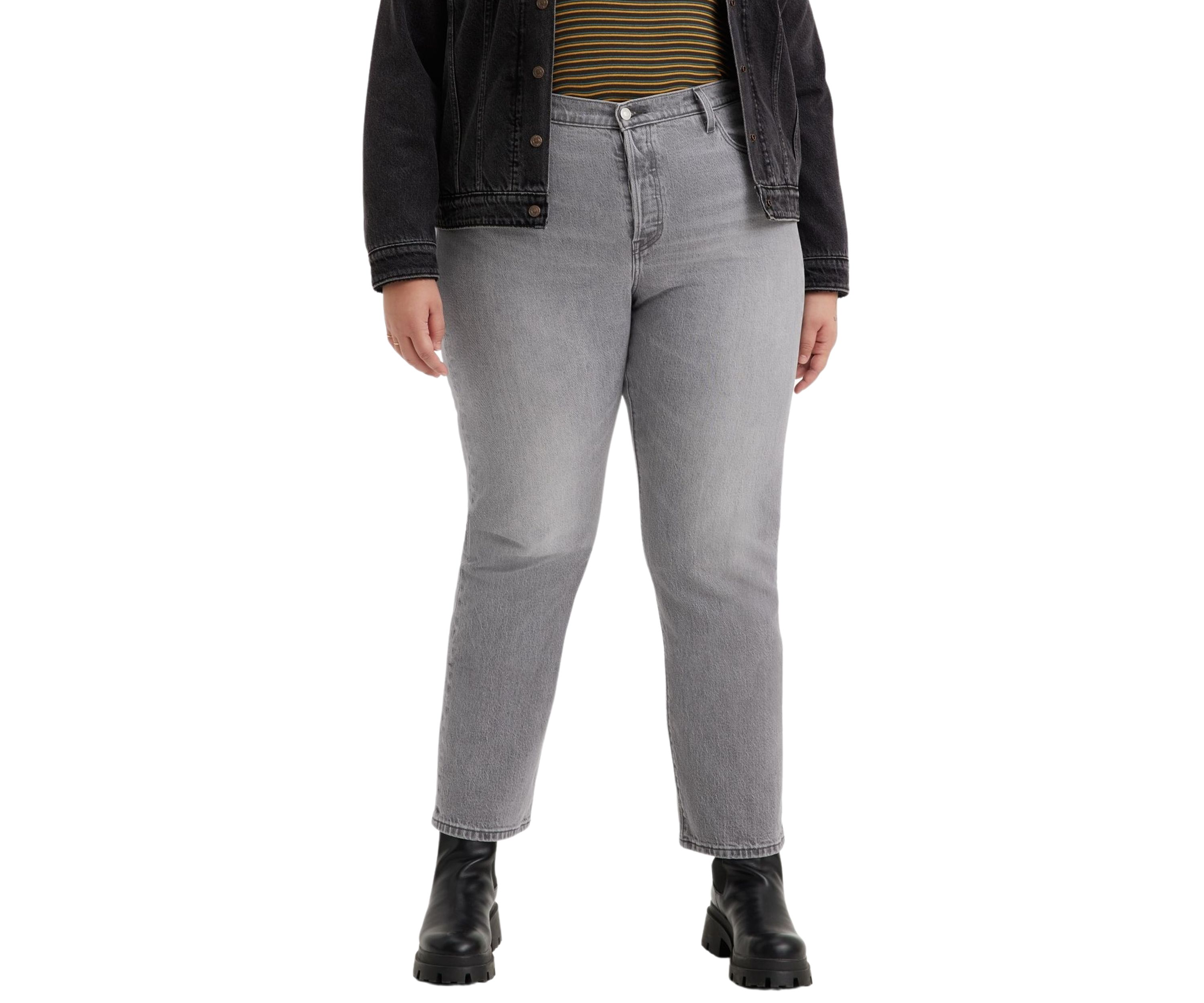 Plus Size Straight Leg Jeans 