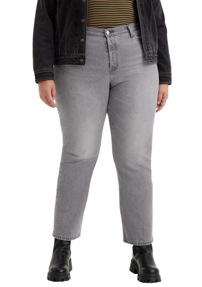 Plus Size Straight Leg Jeans 