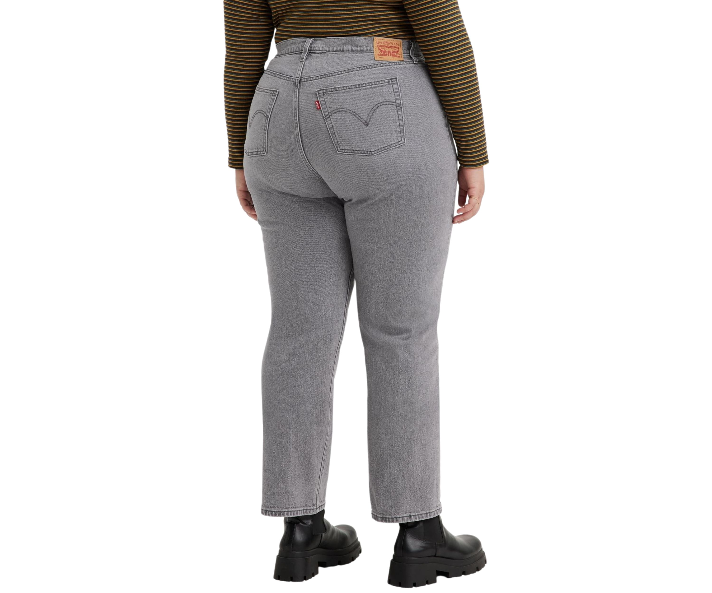 Plus Size Straight Leg Jeans 